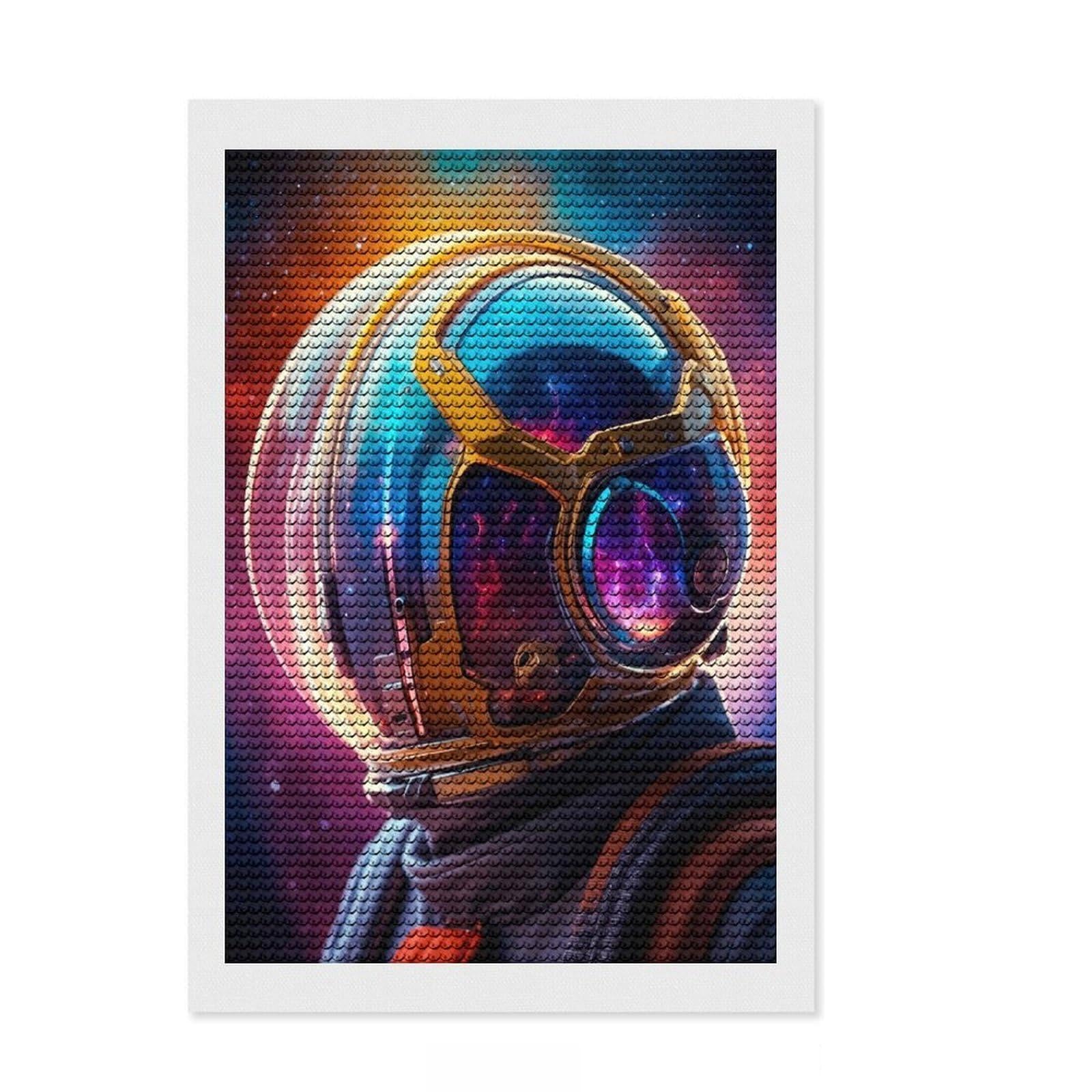 Junmoney Alien Diamond Art Kit 8"x12", for Women, for Adults, Full Kit Included, Thoughtful Present, Festive Craft Gift
