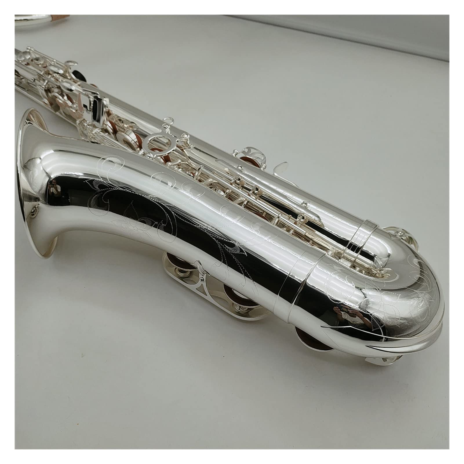 Sax Principianti Kit Strumento Musicale Professionale Placcato Tunor Saxophone BB Tunor Strumento Musicale Professionale con Cassaforte Strumento a fiato