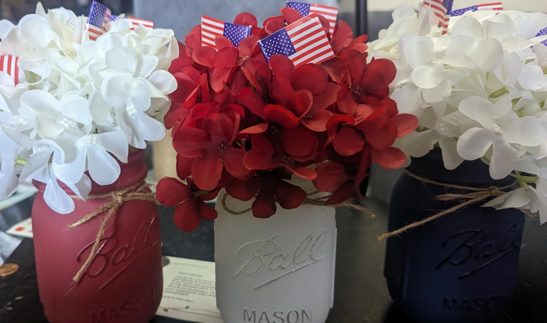 Amazon.com: 4th of July Decorations, Patriotic Decorations, Mason Jar ...
