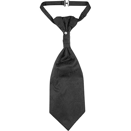 PreTied ASCOT Solid PAISLEY Color Cravat for Men: Your Dapper Cravat for All Occasions
