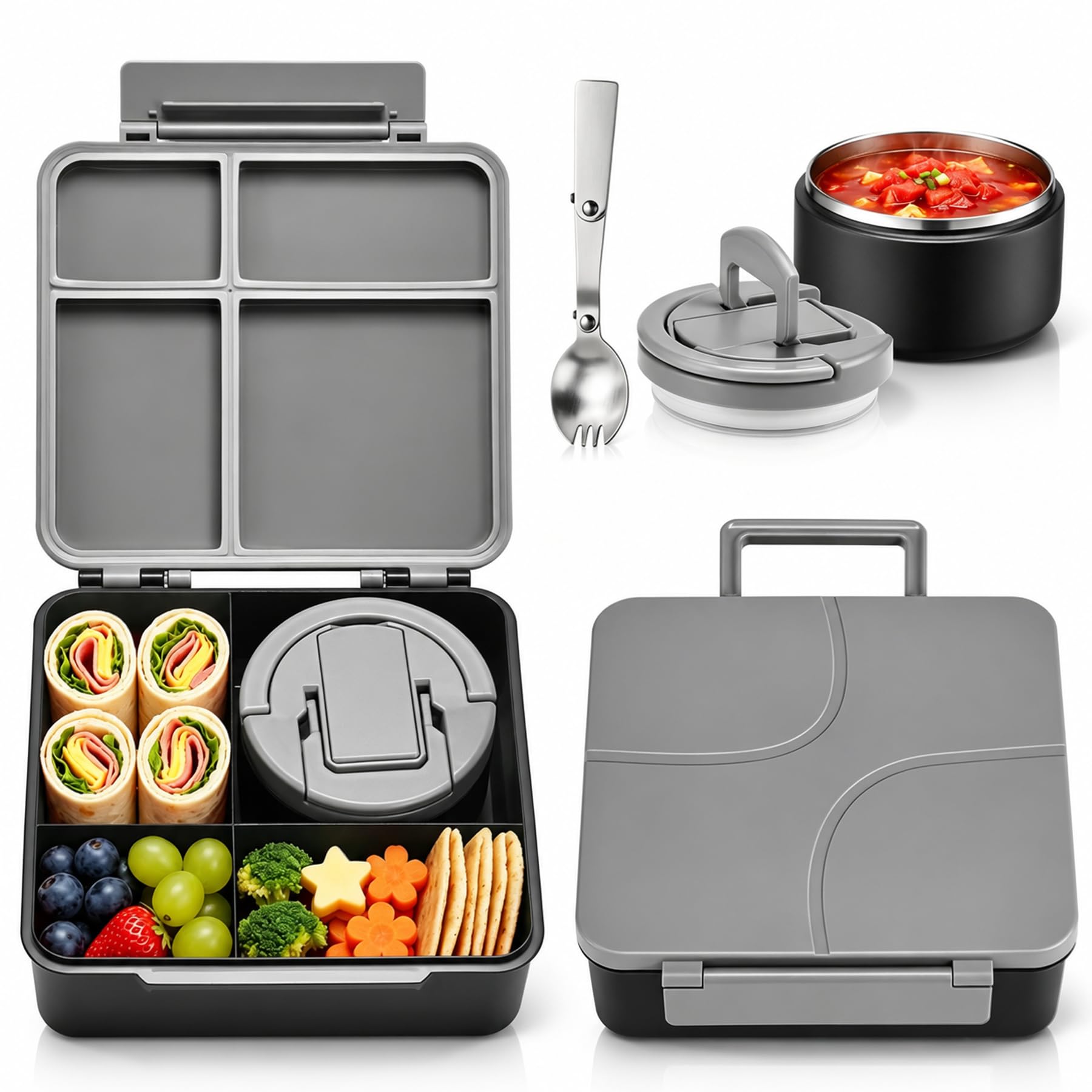 Amazon.com: Bento Lunch Box for Kids with 8oz Soup Thermo,Kids