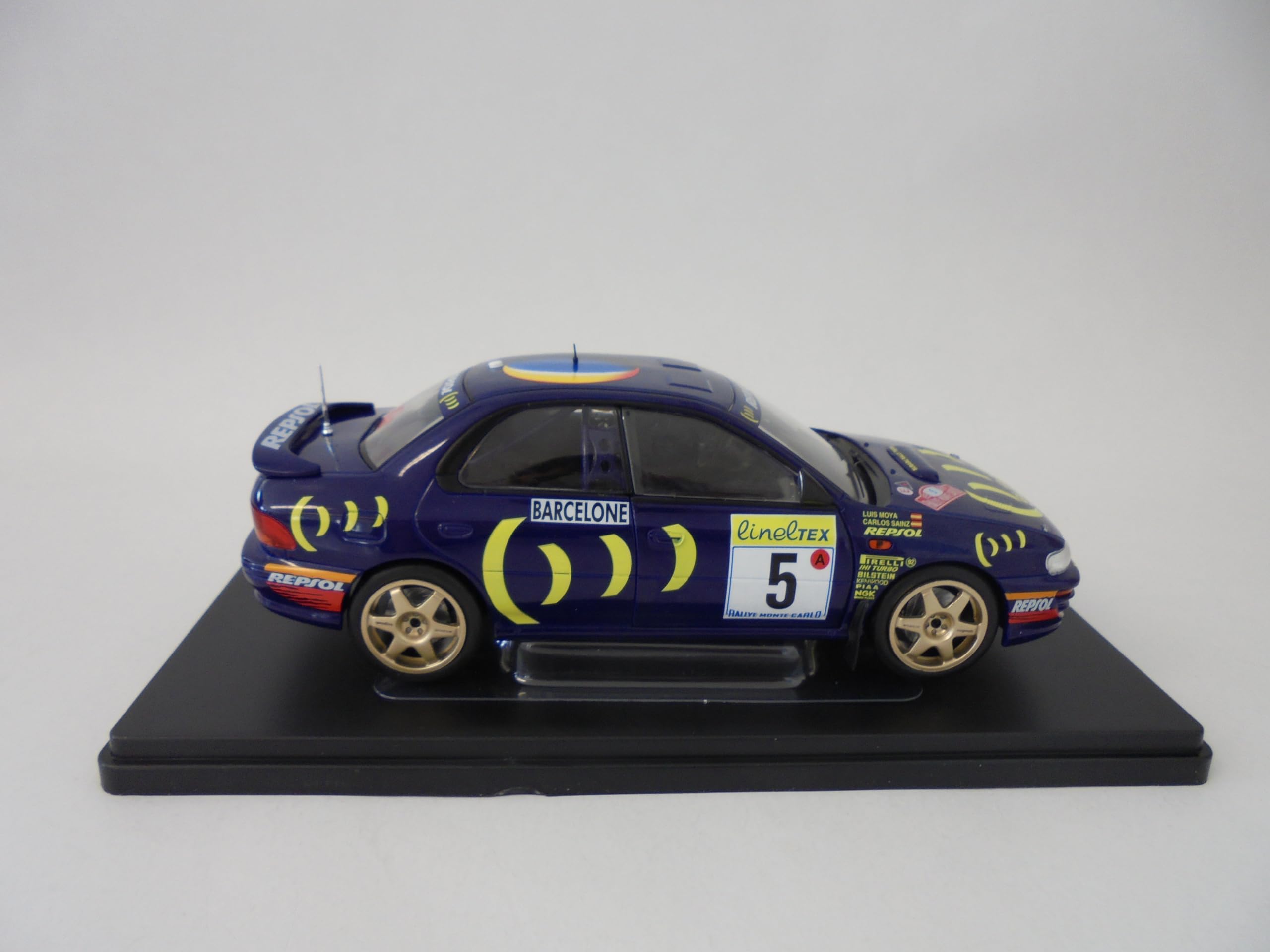 OPO 10 Auto in Miniatura 1/24 Compatibile con Subaru Impreza Carlos Sainz Rallye Monte Carlo (1995) - Modellino Auto VQJ182