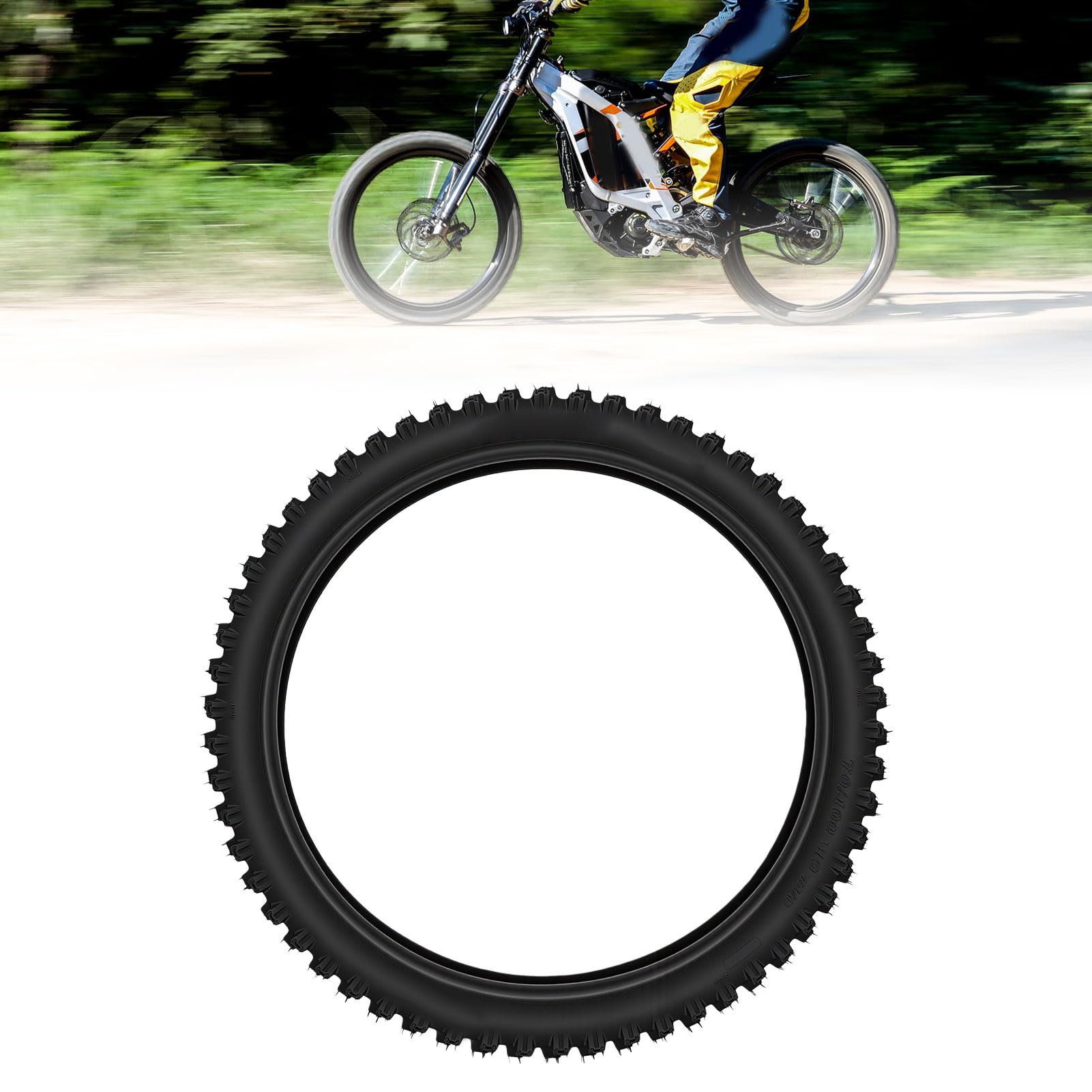 Luocute Pneumatico da Moto 70/100-19, Off-Road per Motociclette da