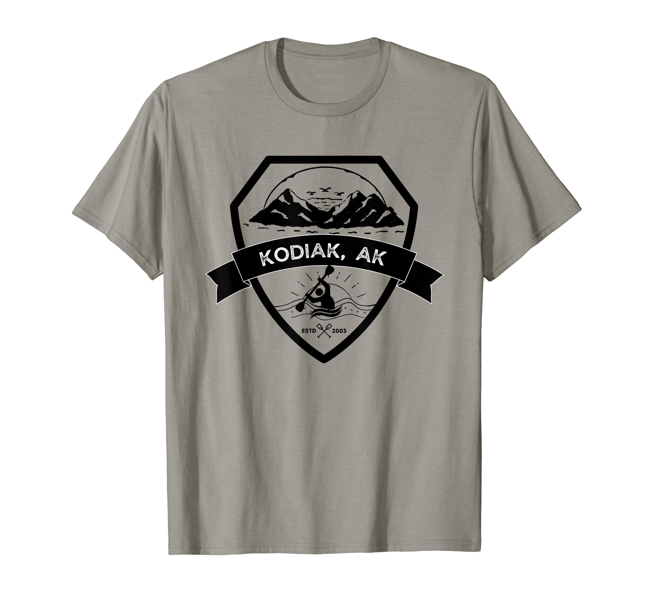 Kayaking Canoe Paddling Outdoor Kodiak Alaska T-Shirt