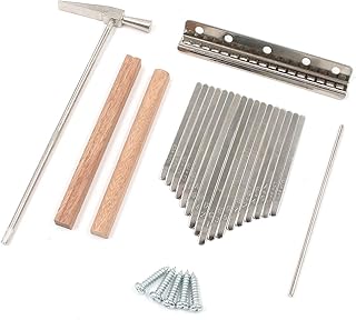 Farboat kalimba 17 notas piano de polegar com pontes de mogno kit