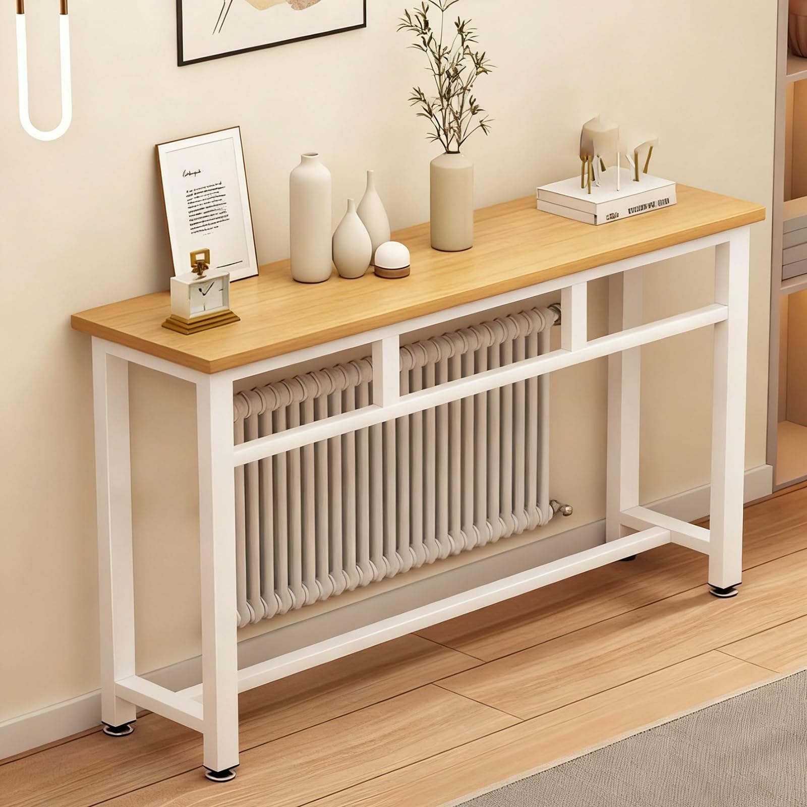 JNTFNE Over Radiator Shelf - Modern Narrow Floating Table for Hallway or Foyer Stylish Home Décor Solution