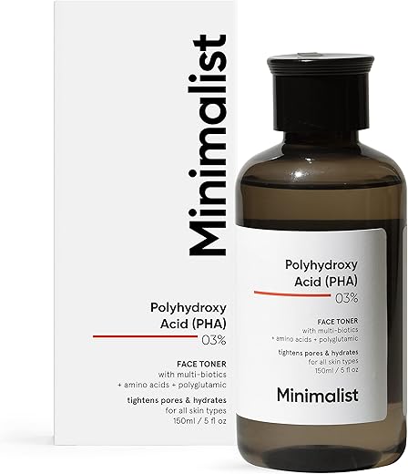 Minimalist Pha 3% Alcohol Free Face Toner, 150 Ml | Pore Tightening & Mild Exfoliation For Oily, Acne Prone, Sensitive & Normal Skin | Hydrating…