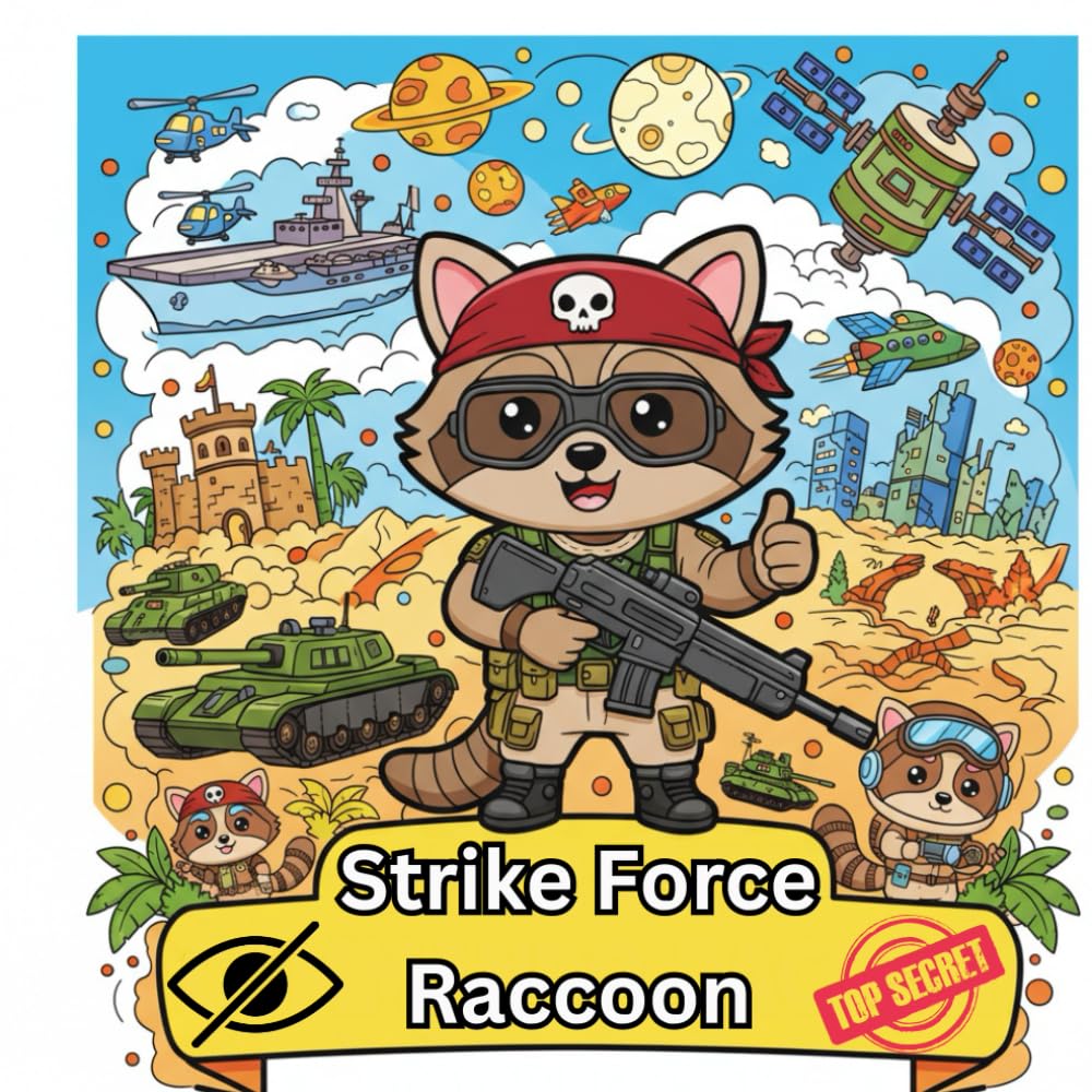 Strike Force Raccoon: Top Secret Coloring