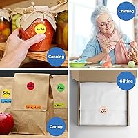 Vista 6 de ChromaLabel 3/4 Inch Circle Sticker Labels, Easy to Write On Round Colored Stickers, Permanent Sticky Dots - 1200 Colored Dot Stickers per Variety