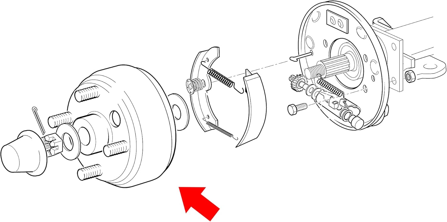 Buy 10L0L Golf Cart Large Hole Fine Splined Brake Hub Drum ...