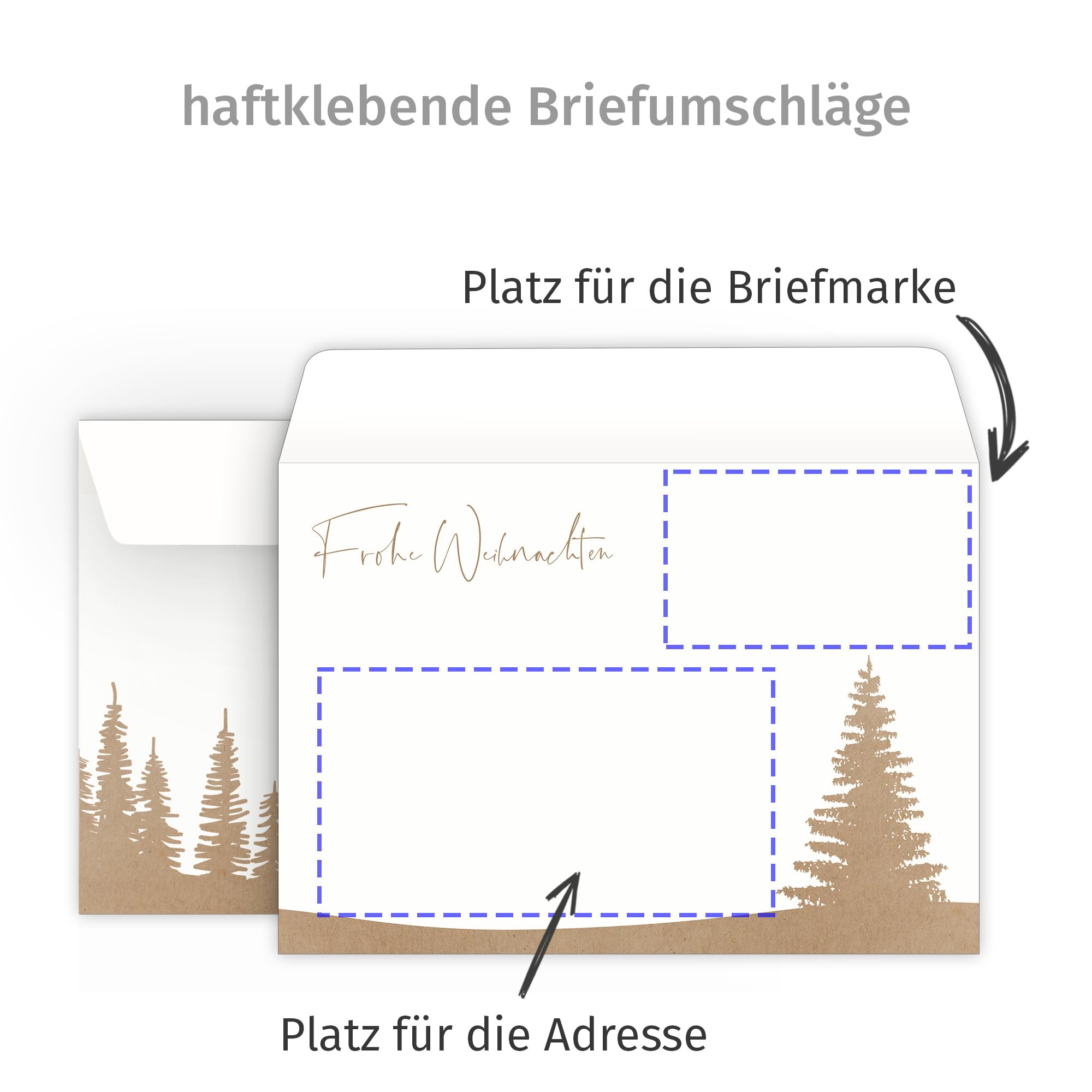 Cartes De Noël Avec Enveloppes (lot De 15) – Cartes Pliantes