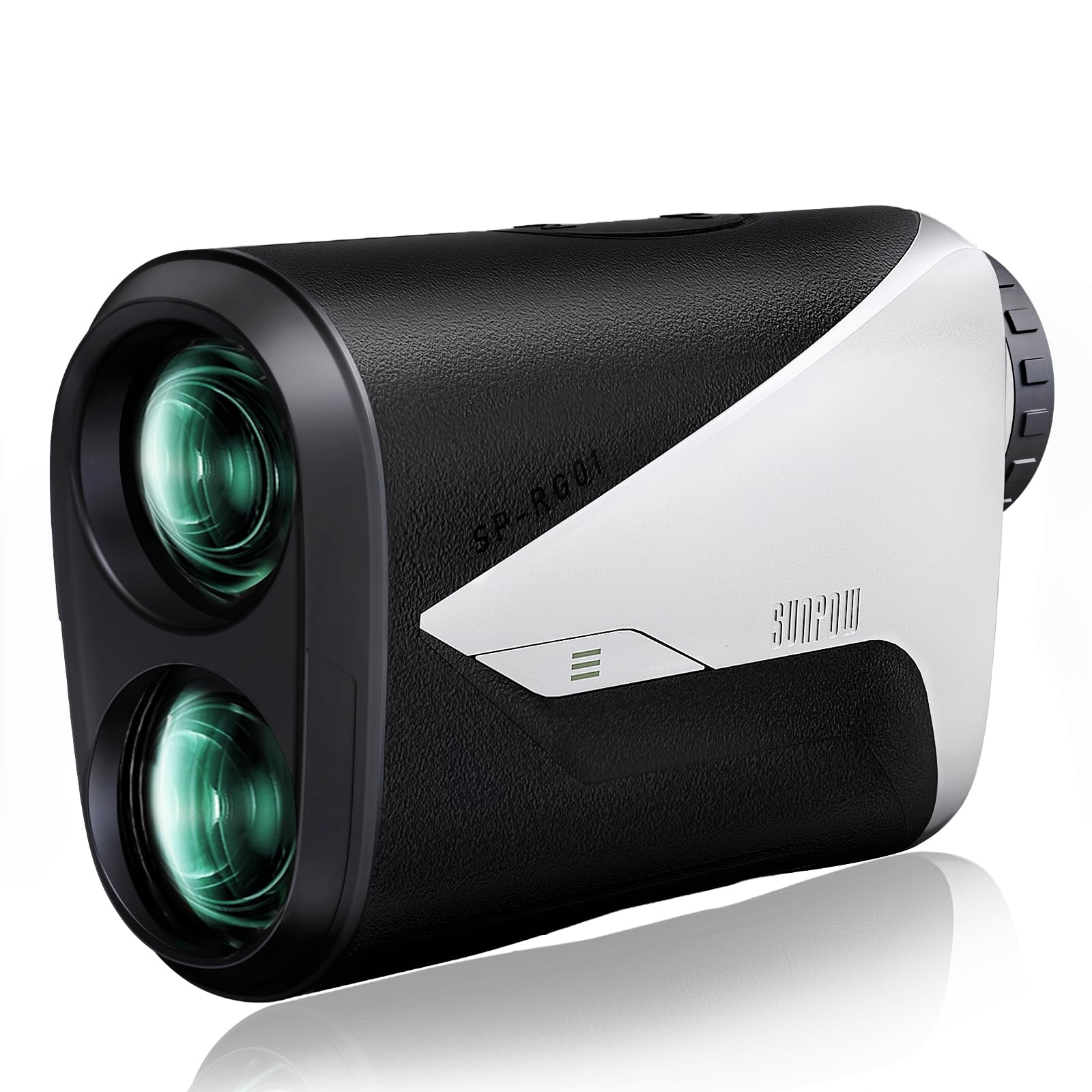 SUNPOW Telemetro Laser 7X Alta Precisione per Golf e Caccia, 1200 Iarde / 1000 Metri, con Pendenza, 5 Modalità, Blocco Asta Bandiera, Vibrazione e Batteria Ricaricabile