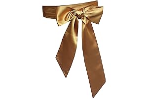 Exquisite Gold Satin Sash: An Elegant Statement for Special Occasions