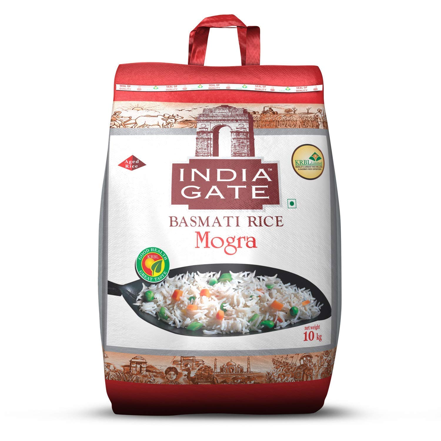 India Gate Basmati Rice Bag, Mogra, 10 Kg (Broken Basmati Grains)
