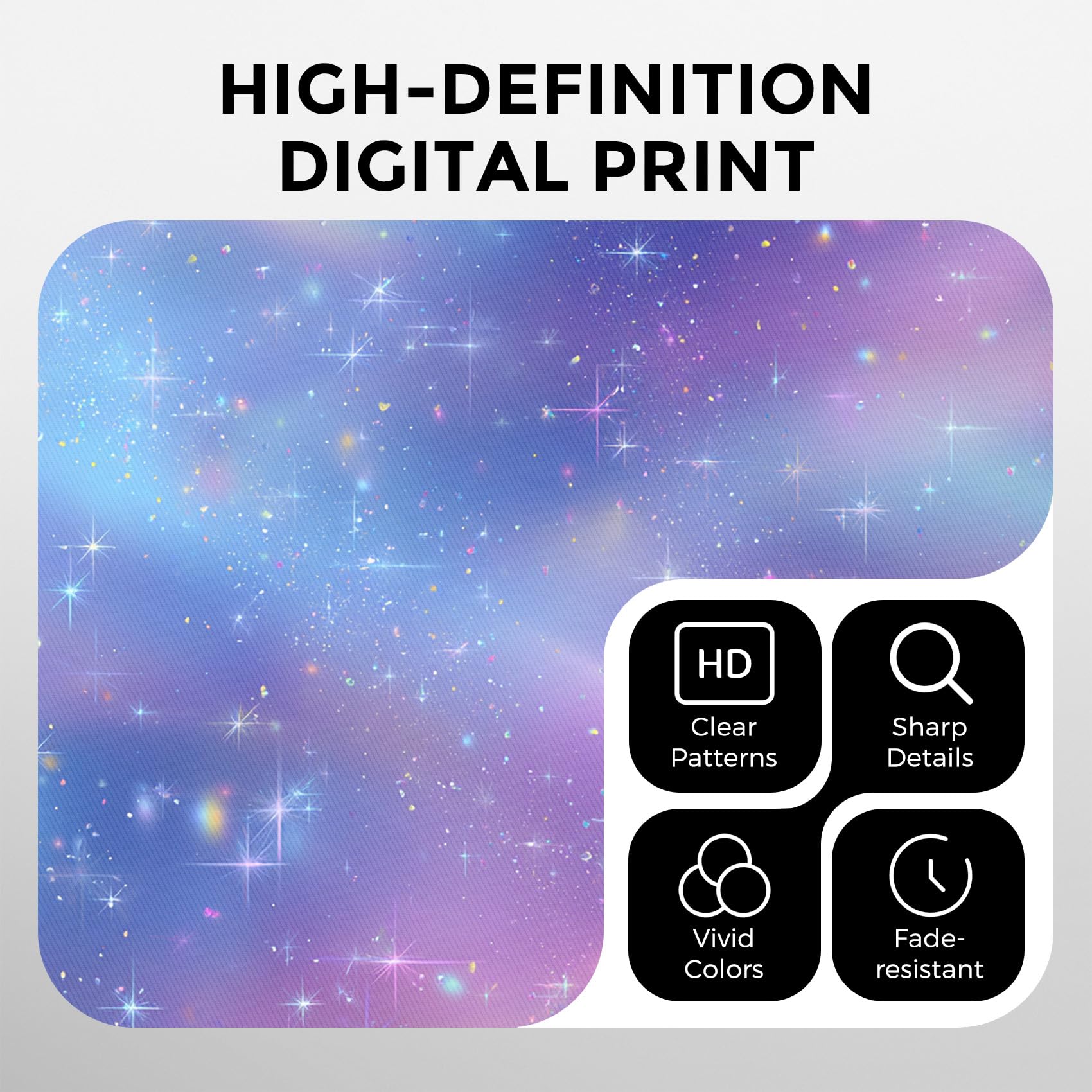 Generisch Blickdichte Vorhänge Galaxie Nebel Gardinen mit Ösen für Wohnzimmer Schlafzimmer, Sternennacht Mädchen Deko, Thermo Verdunklungsvorhänge 2er Set, H 175 x B 140 cm X&-167