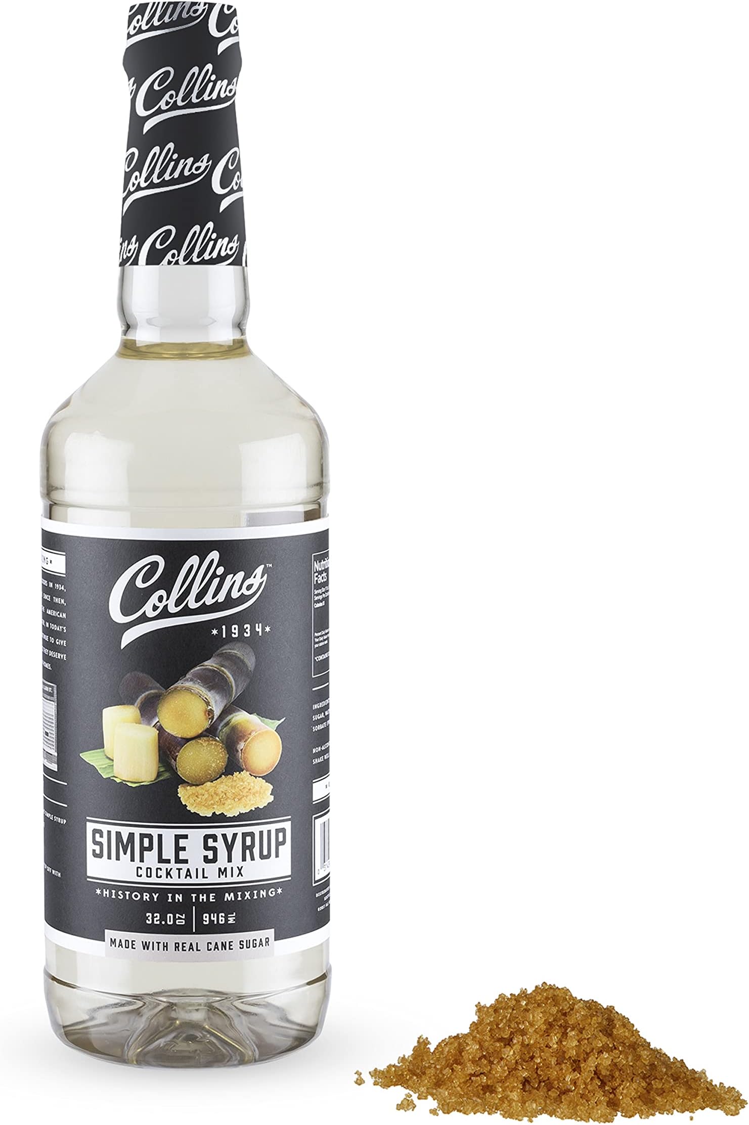 Collins Simple Syrup, Classic Simple Syrup, Real Sugar