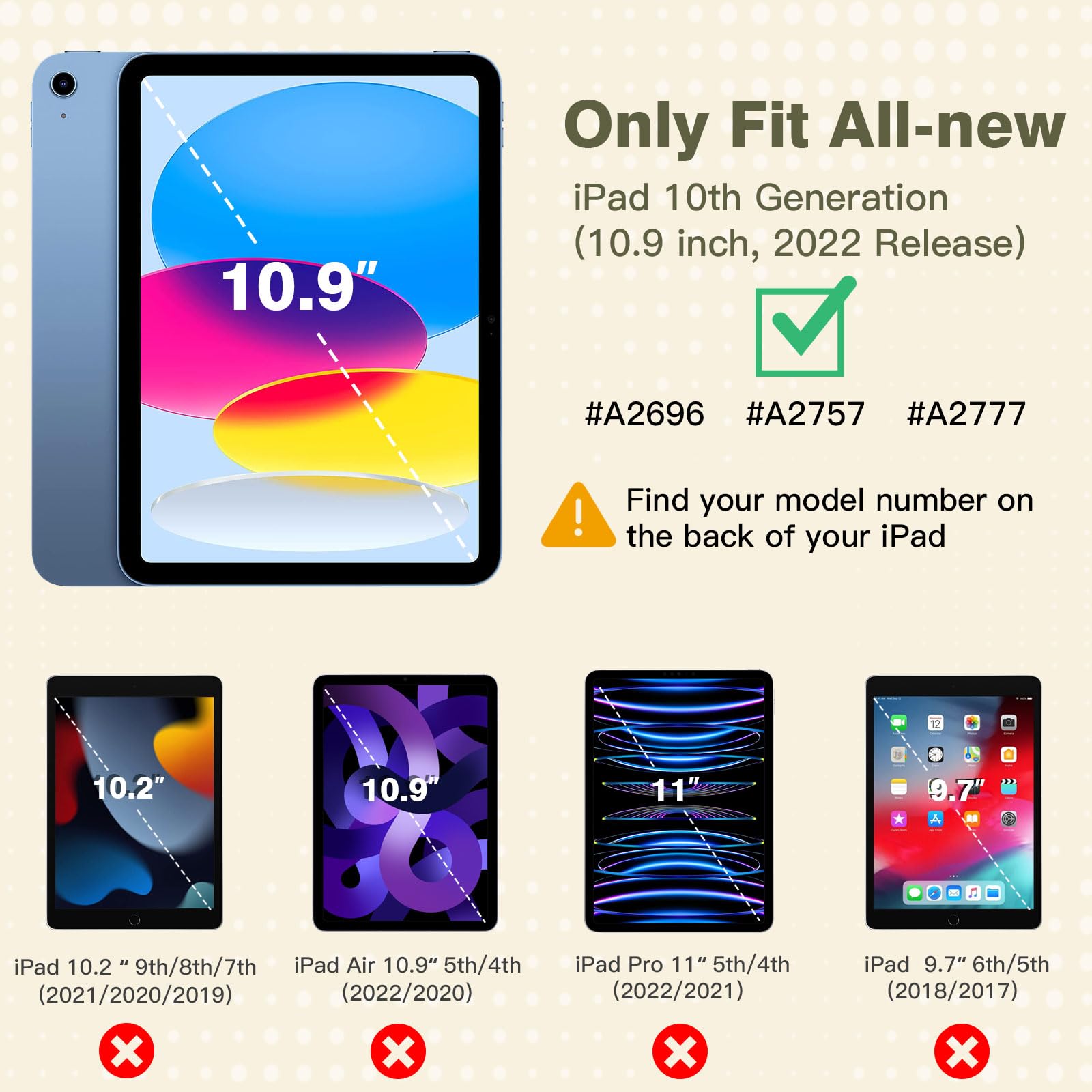 TiMOVO Cover Custodia Compatibile con iPad 10 Generazione 10,9" 2022, iPad 10 Cover con Retro in PC Rigido Semi-Trasparente, Funzione di Auto Sveglia/Sonno, Amarillo Limone