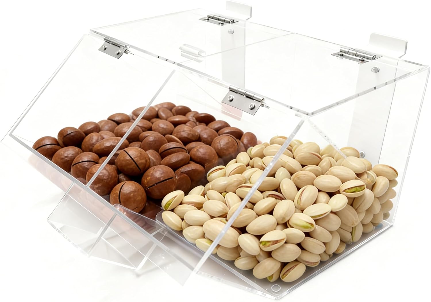 FixtureDisplays® Plaxiglass Candy Bin Acrylic Candy Dispenser Clear Transparent Treats Display 100868