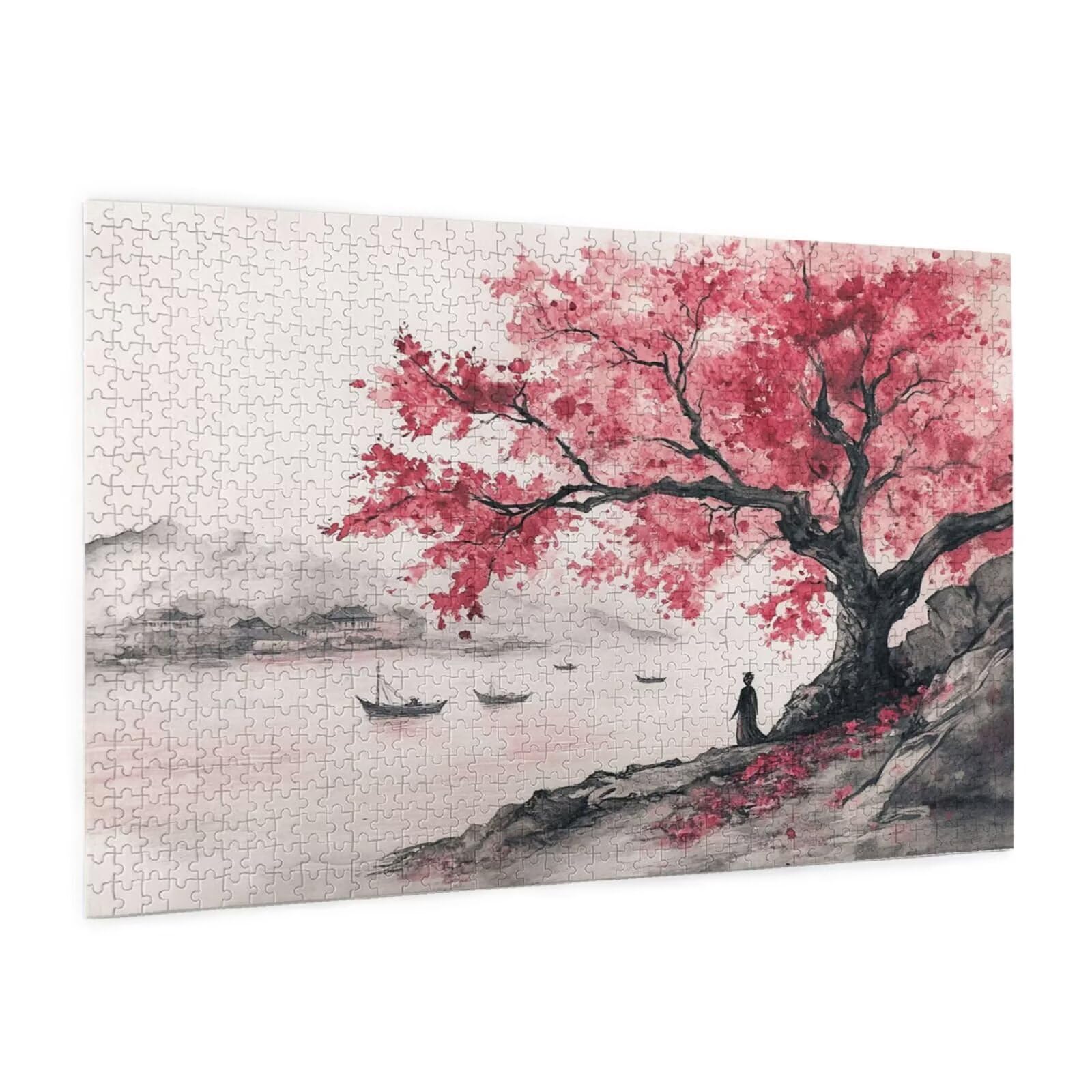 Puzzles Árbol 2000 Adultos, Puzzle Lago 2000 Piezas Adecuado para Principiante, Juegos Divertidos/Coloridos Entretenimiento Familiar, Pasatiempos Creativos Adultos Mujer Decoracion Regalos 1T-148