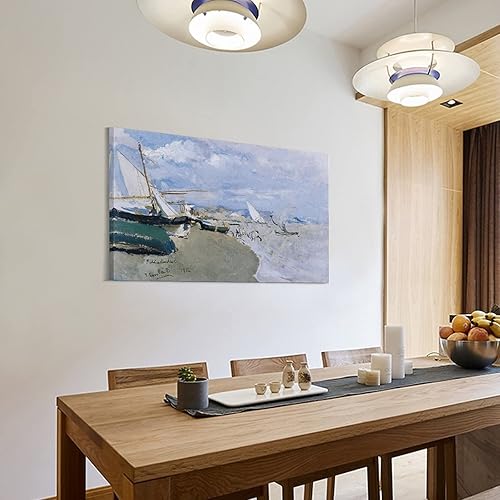 Miniatura 3 de Joaqun Sorolla - Póster de Barcas En La Playa Costa De Levante, pintura decorativa en lienzo para pared, para sala de estar, dormitorio, 24 x 36