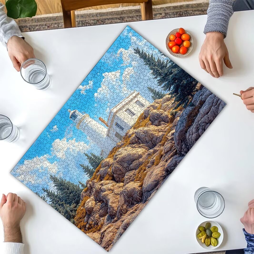 Puzzle 2000 Piezas, Puzzle Faro de Madera para Adultos, Regalos -2420