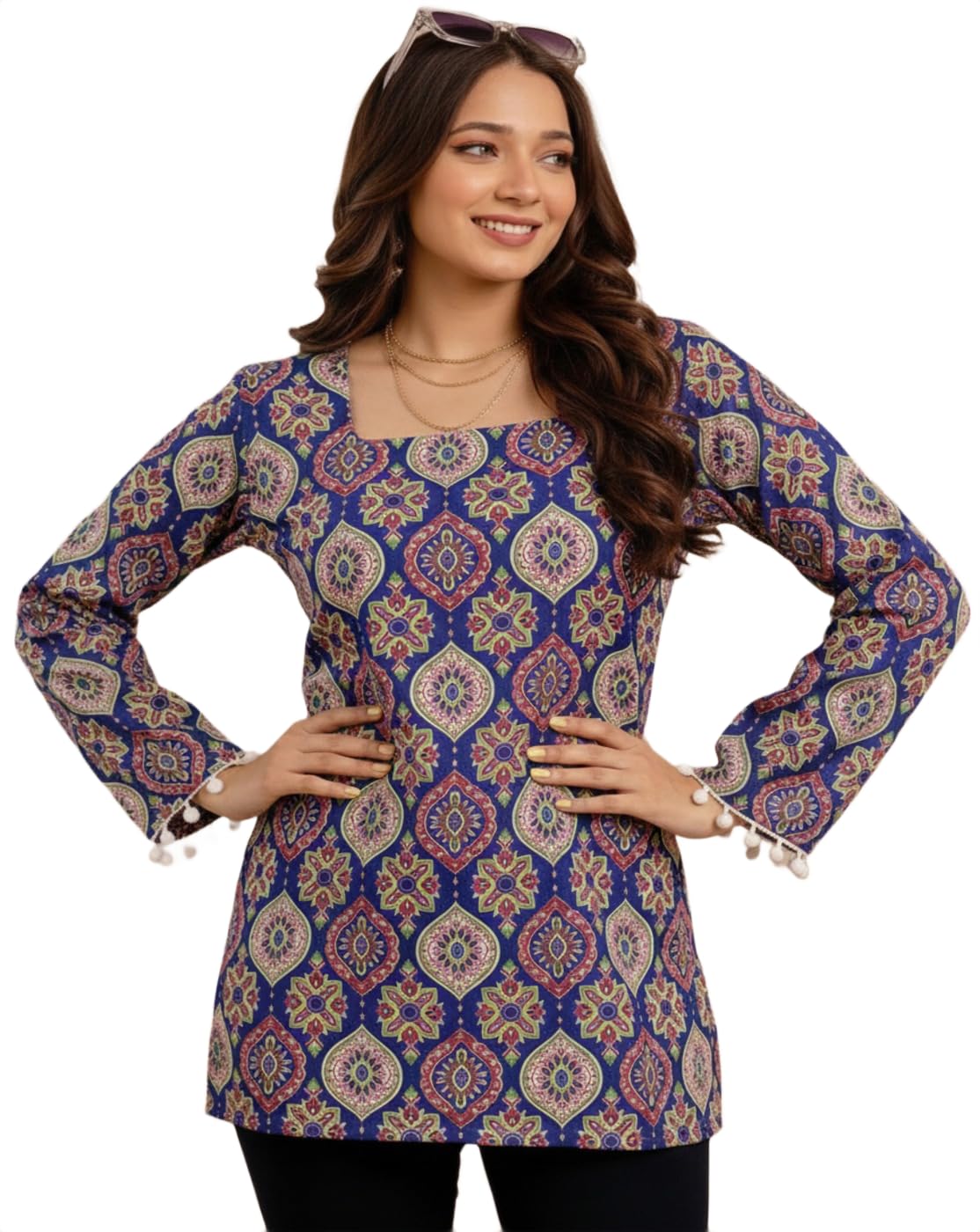 the classic togs Short Kurti for Women Latest | Short Kurta |Short Kurti for Women | Comfortable, Office & Casual Kurta for Jeans, Leggings & Trousers | Plus Size Short Kurta |-picture-39