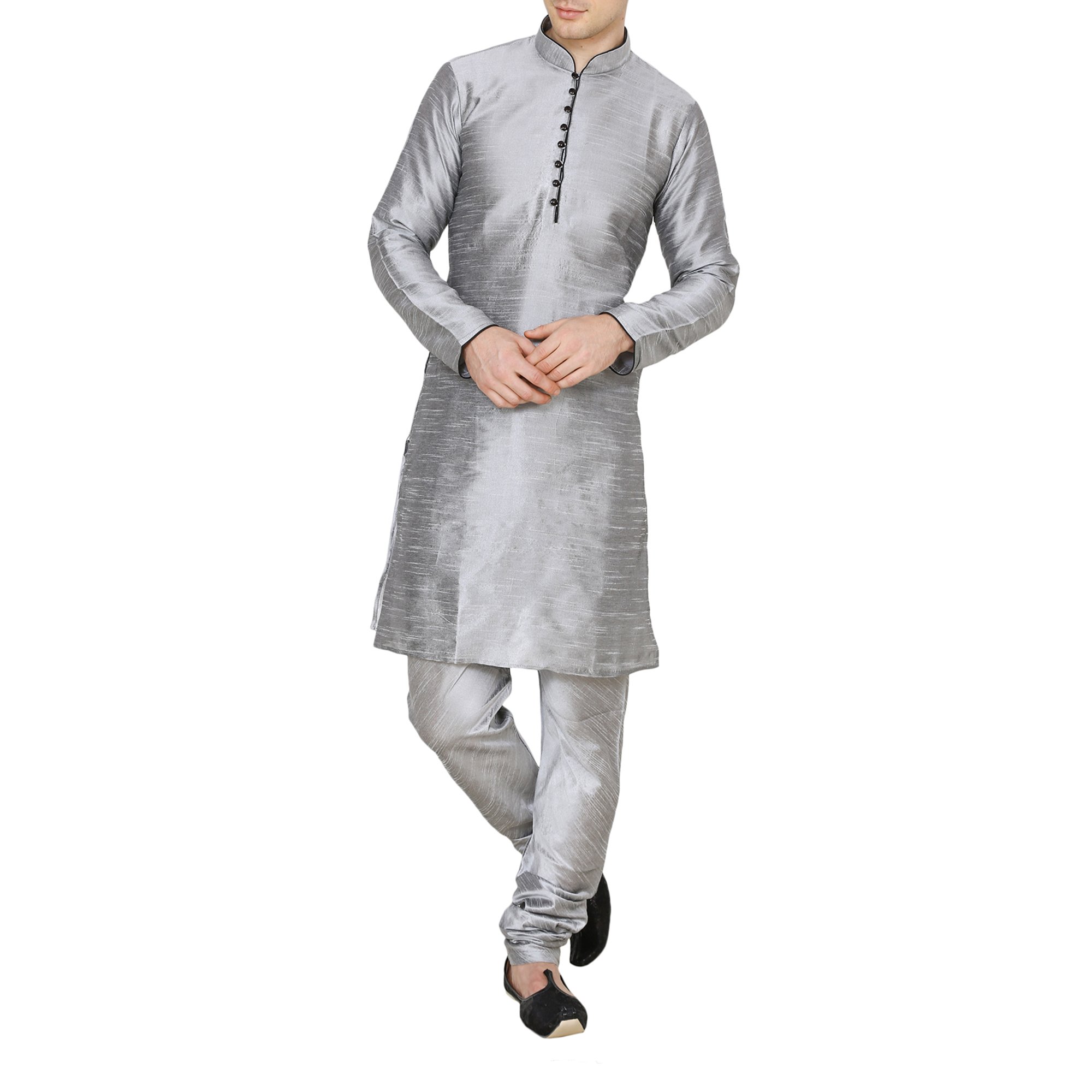 royal kurta Men's Silk Blend Kurta Pyjama-picture-54