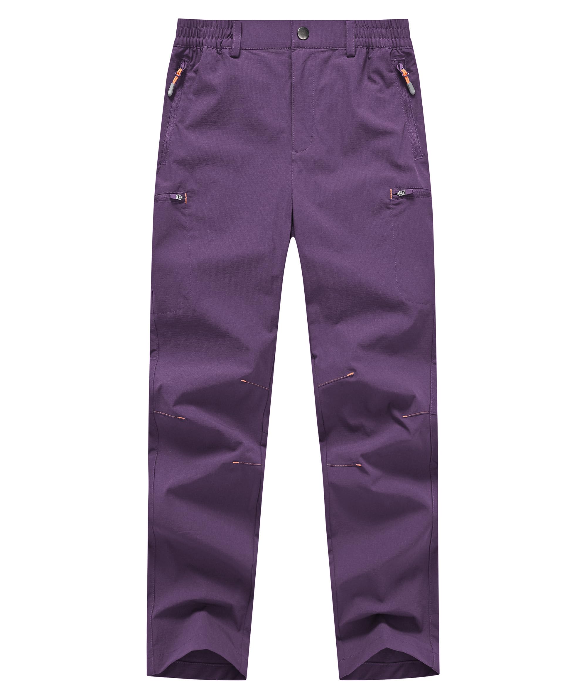 Wanderhose Kinder Wasserdicht Trekkinghose Jungen Schnelltrocknend Outdoorhose Mädchen mit Reißverschlusstaschen
