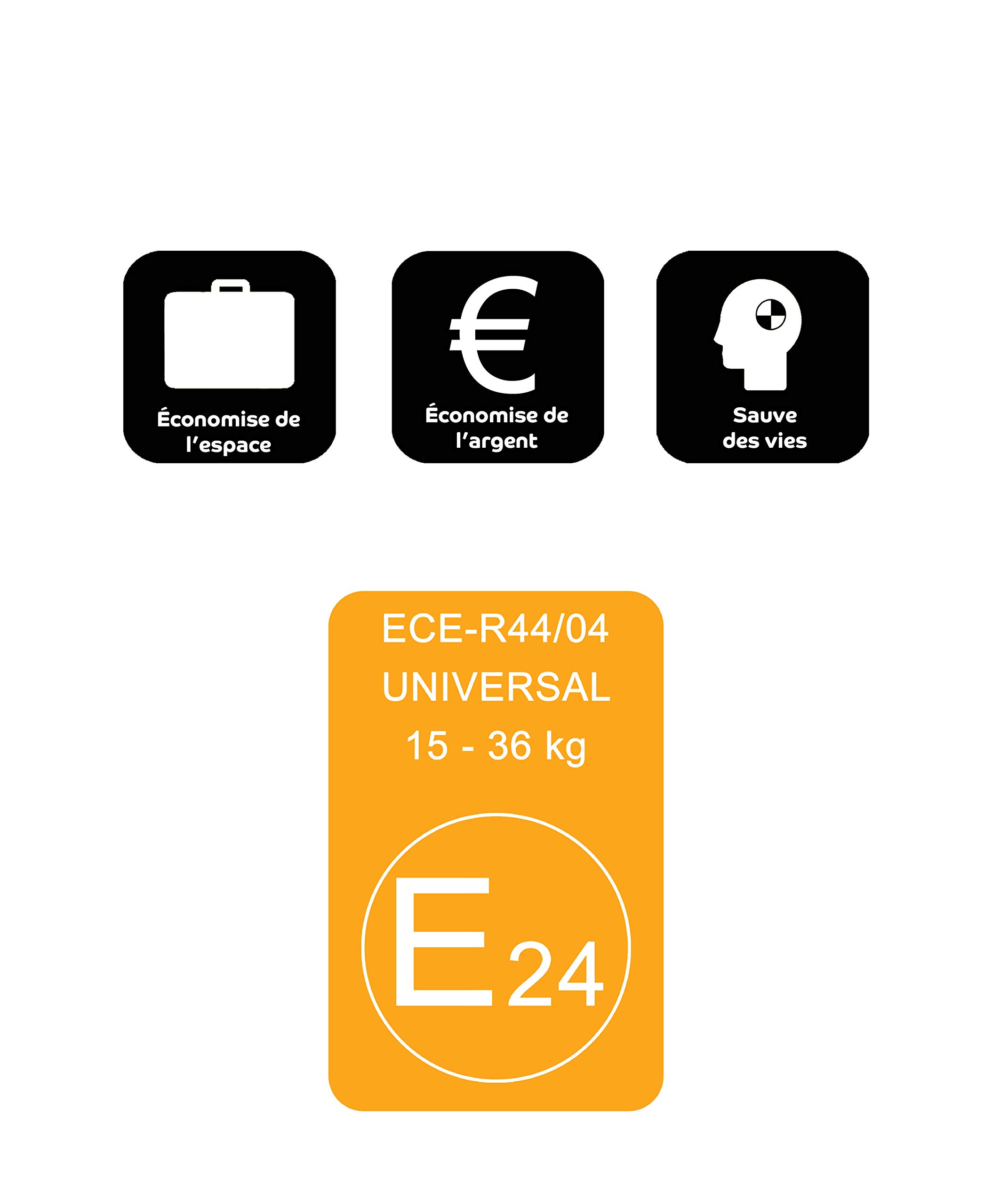 BubbleBum Inflatable Car Booster Seat Group 2/3 Slim, Backless