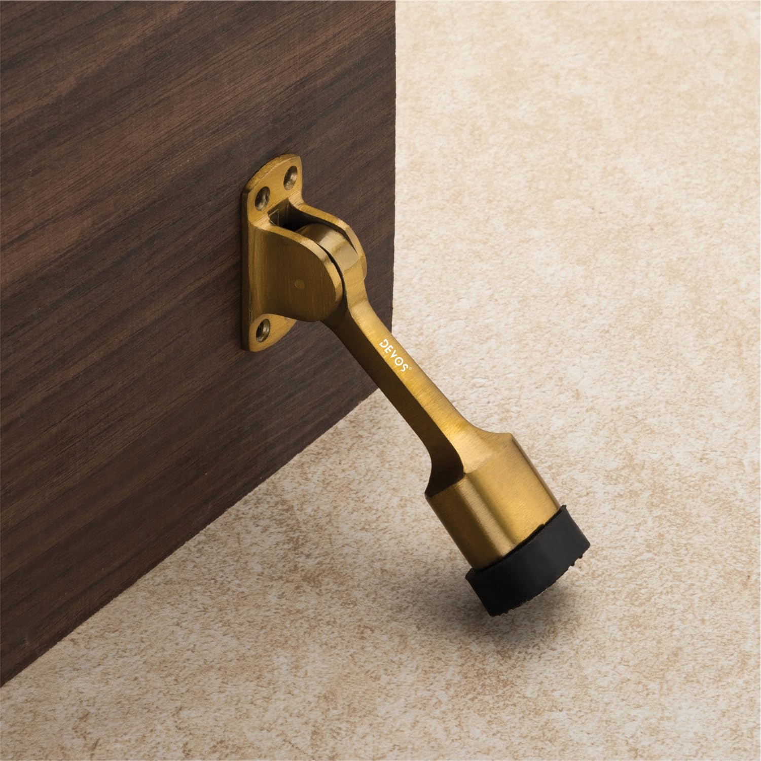 DEVOS 5-inch Antique Brass Gate Door Stopper for Main Door with Rubber Grip | Long Door Stopper for Wooden Door (B0CC9MSC8M) Amazon Price History, Amazon Price Tracker
