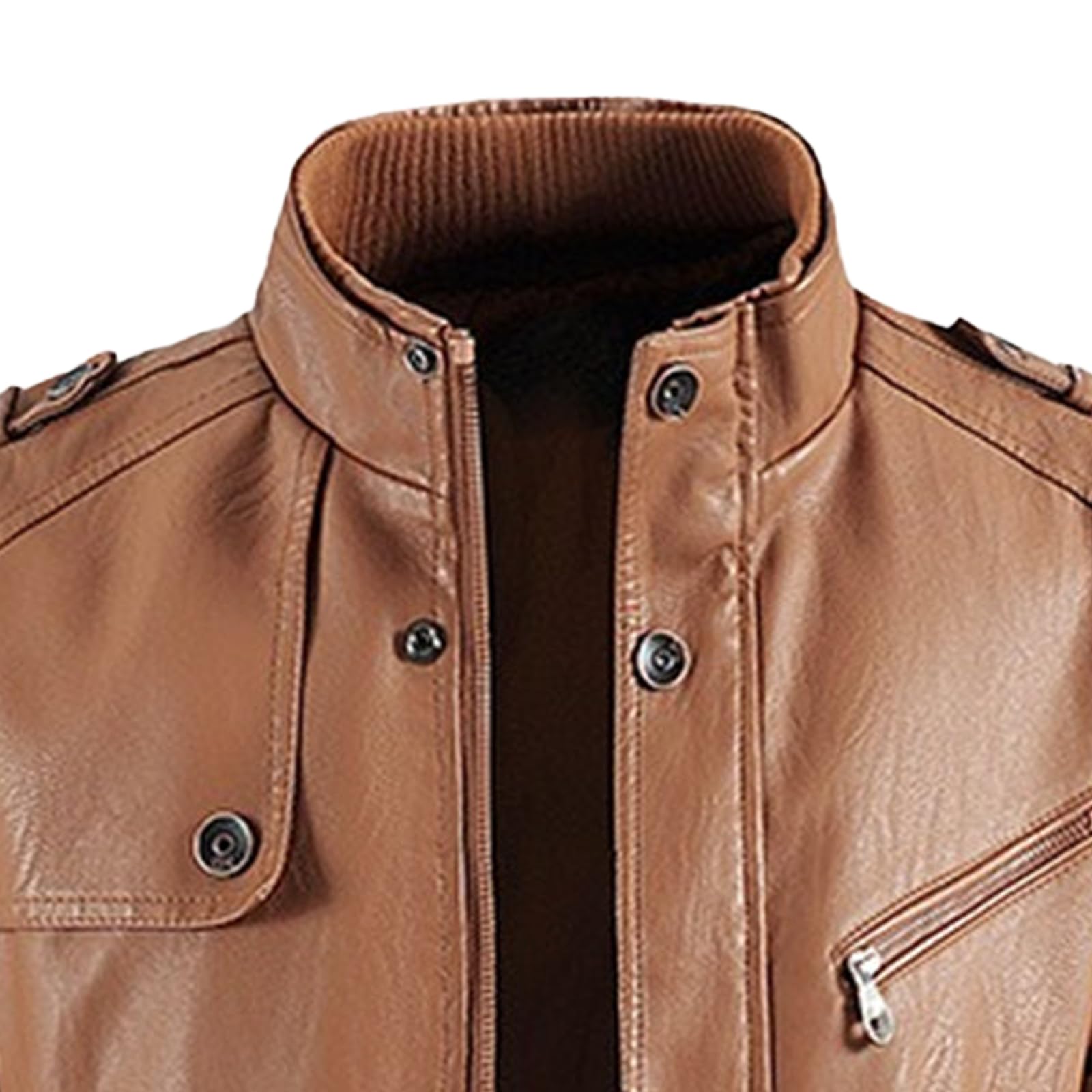Giacca da uomo in ecopelle di media lunghezza gotica autunno inverno colletto alla coreana giacca in pelle Bussiness PU trench coat