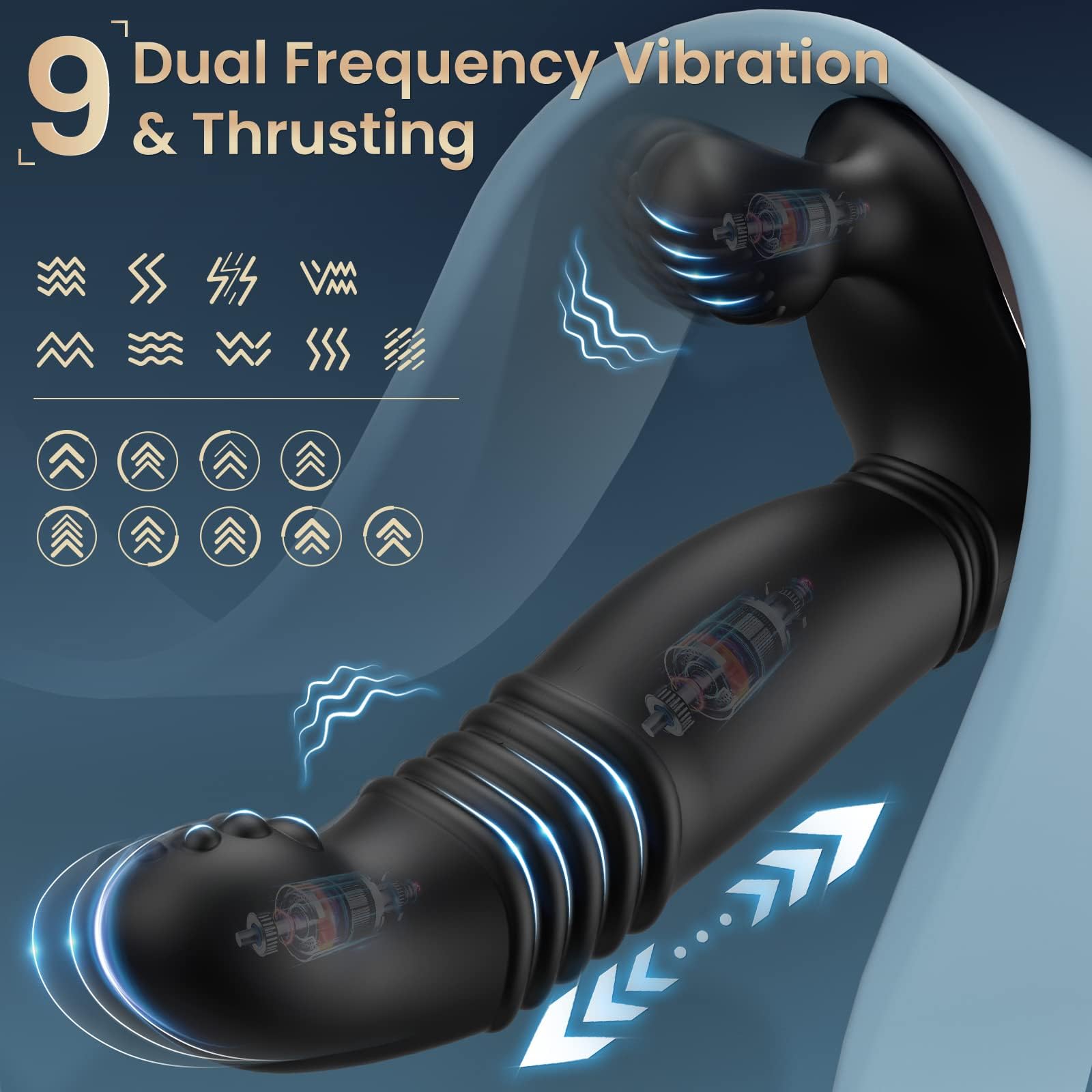 Màsséur Prostàté Stimulateur pour Homme Silicone va et vient Stîmúlàteur prostate pour homme toy massage prostate