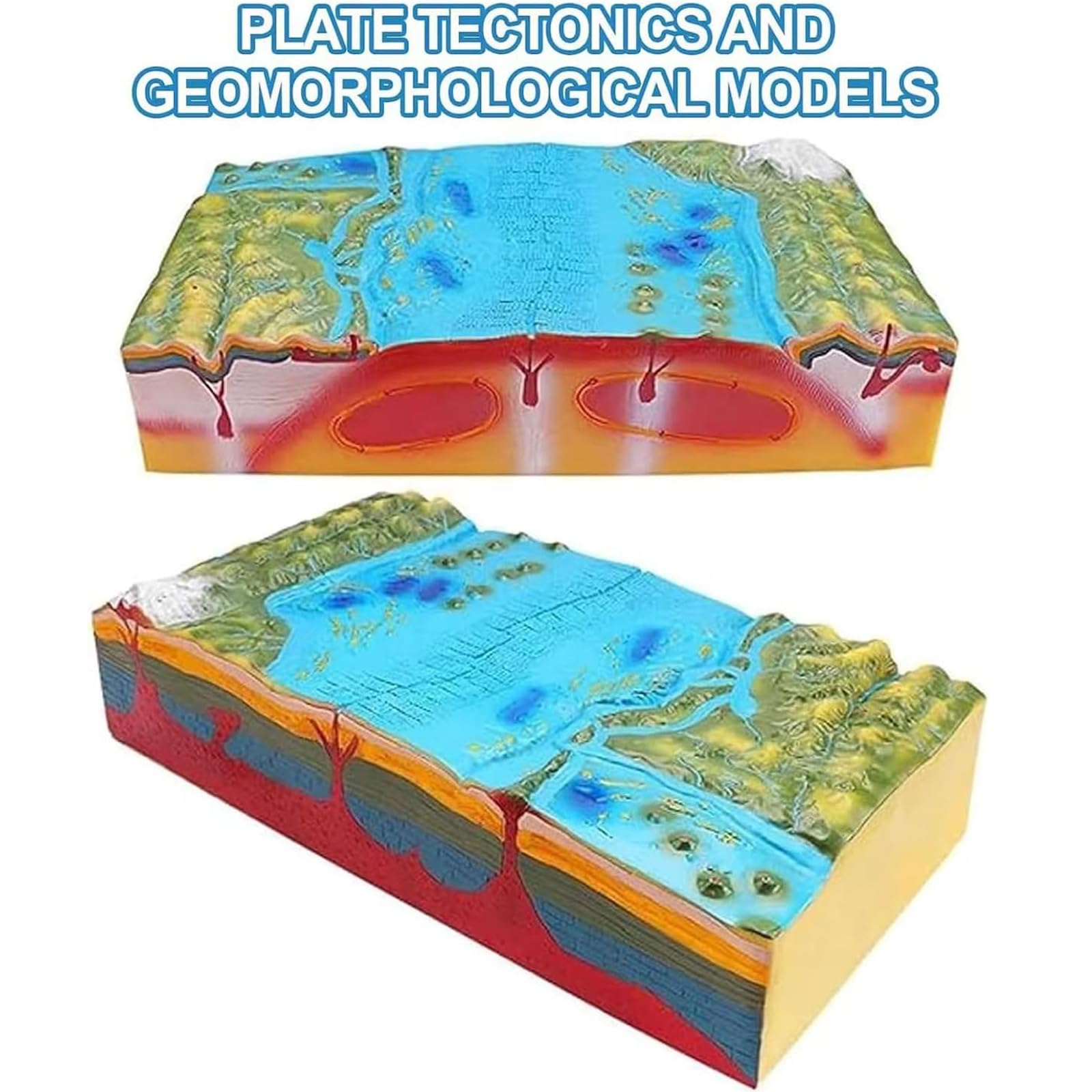 Model nauczania geografii, model topografii dna morskiego, płyty geologiczne 3D, model tektoniczny, geograficzny model ukształtowania terenu, edukacyjny, do nauczania geografii gimnazjum