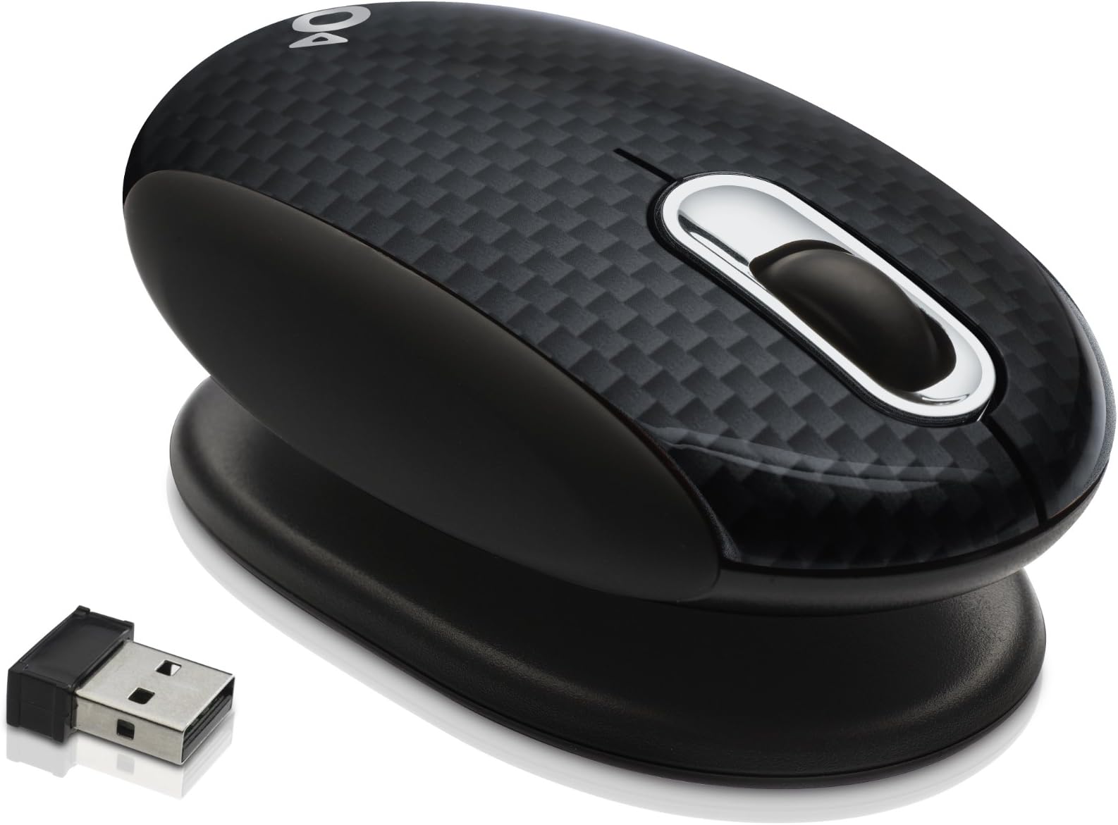 Smartfish Technologies, L4200C, Whirl Mini Laser Mouse with Anti-Gravity Comfort Pivot (Carbon)