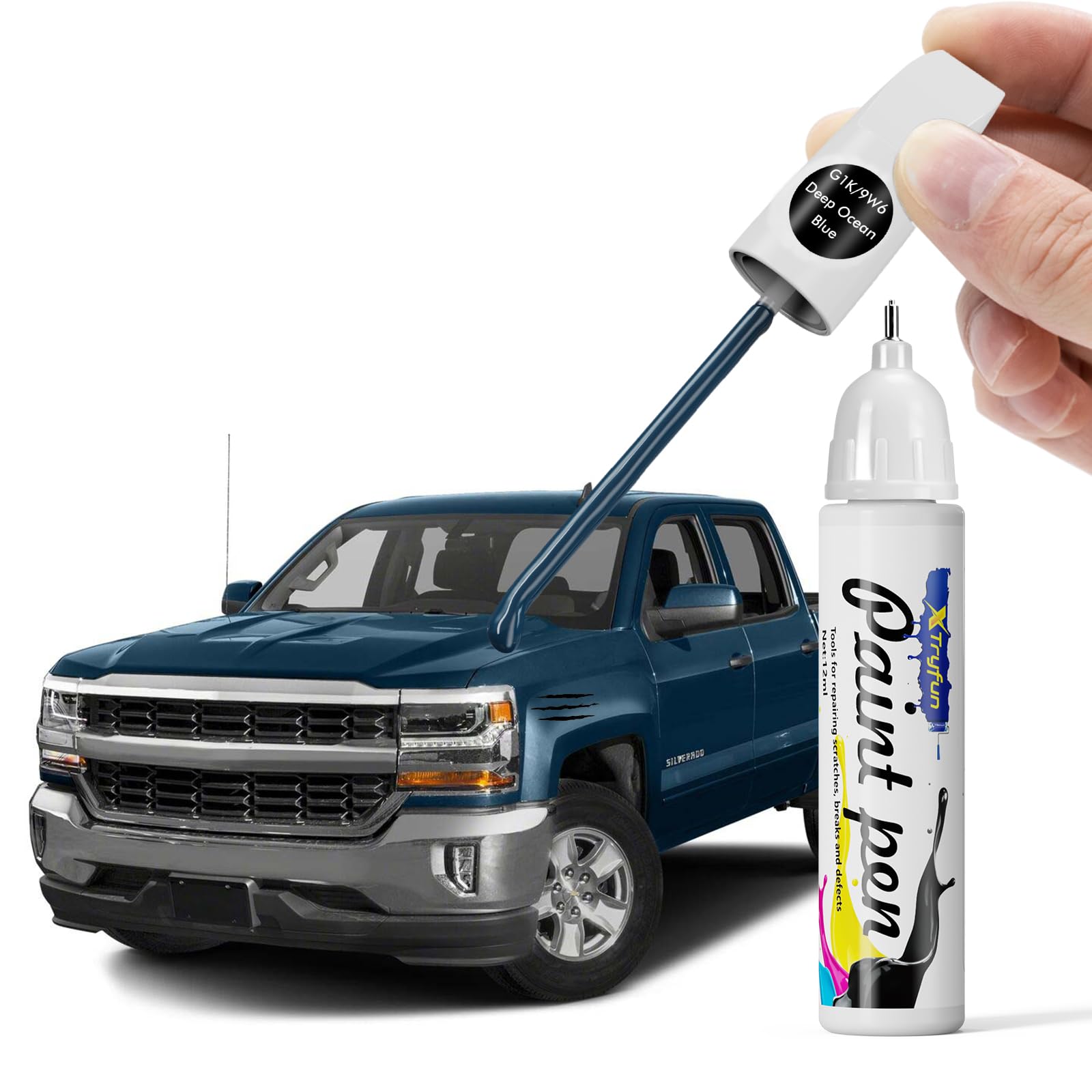 Ocean Circle – Deep Blue North Shore Tile / Deep Blue Sea Floor - Merlin Industries