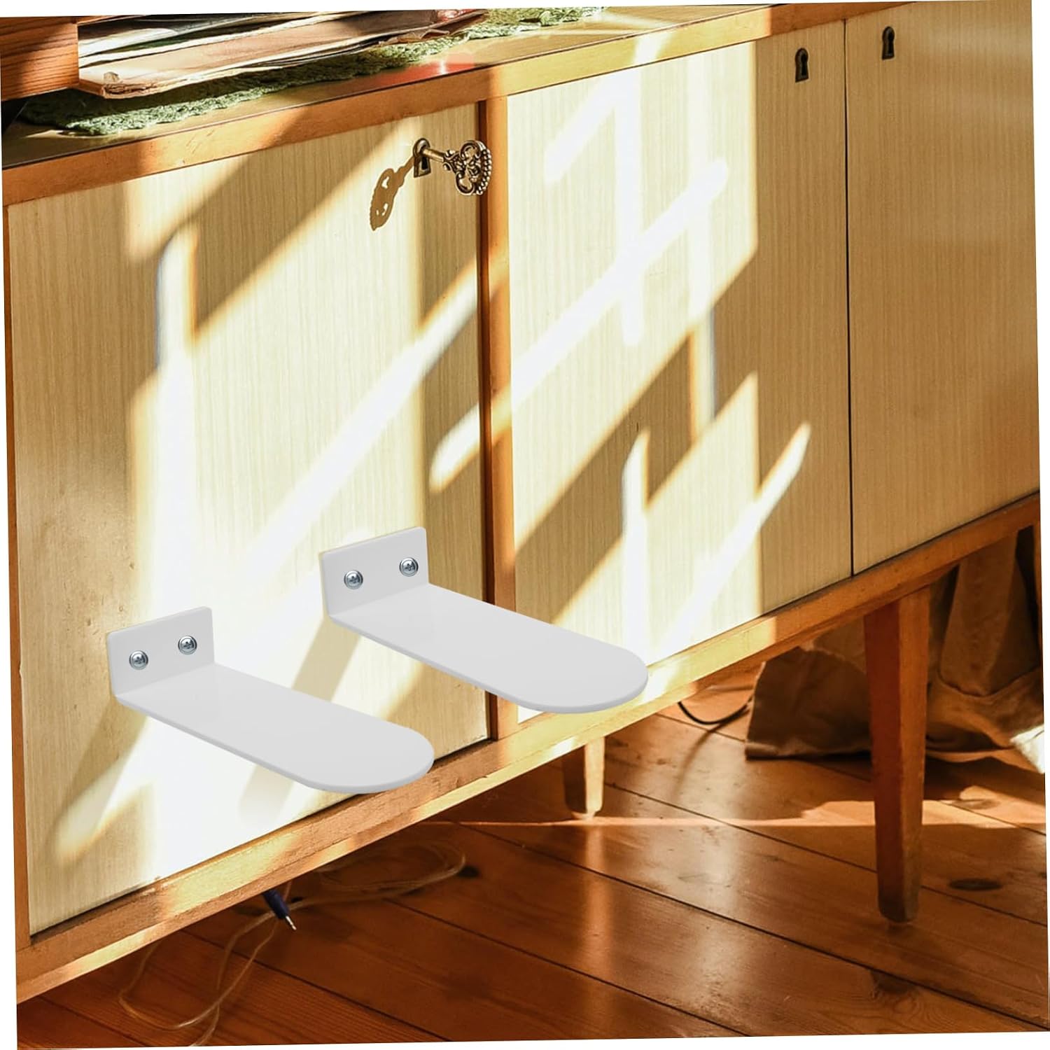 6pcs Floating Shoe Rack Acrylic Wall-Mounted Display Stand for Basketball Sneakers