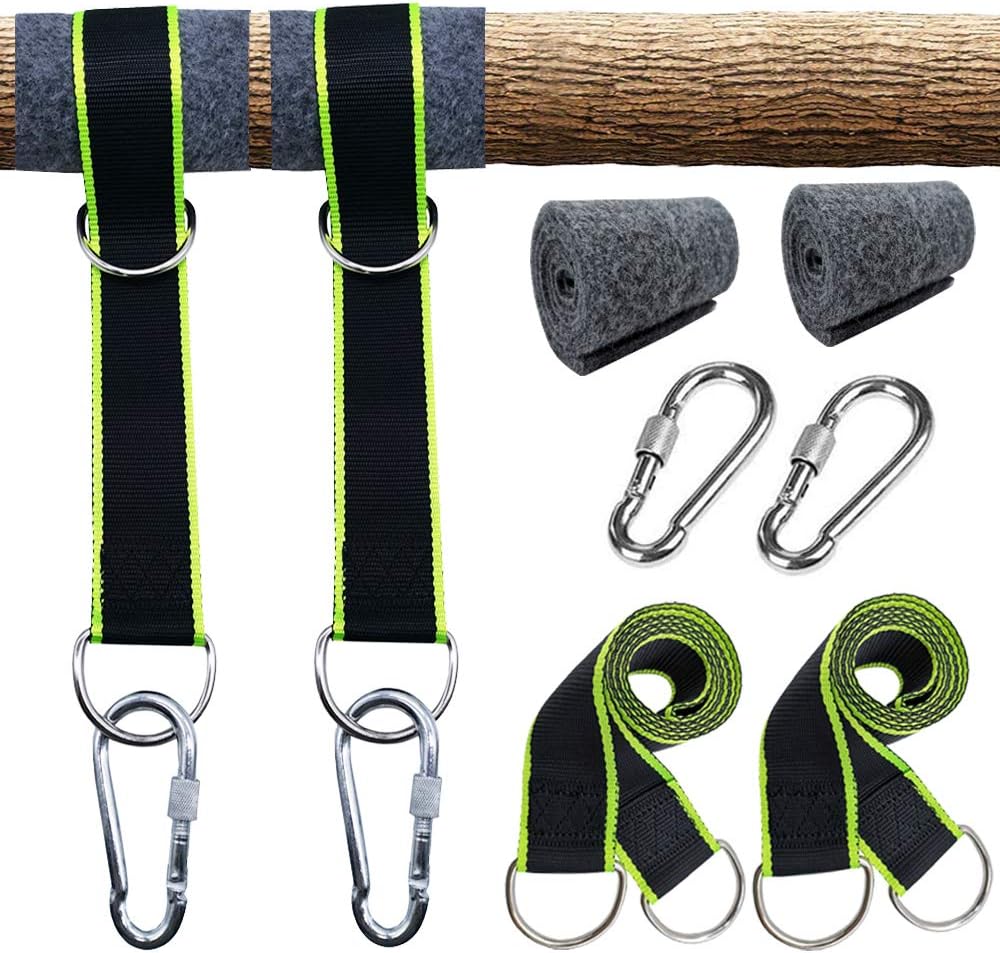 Xinlinke Tree Swing Strap Hanging Kit Holds 220lbs, Set of