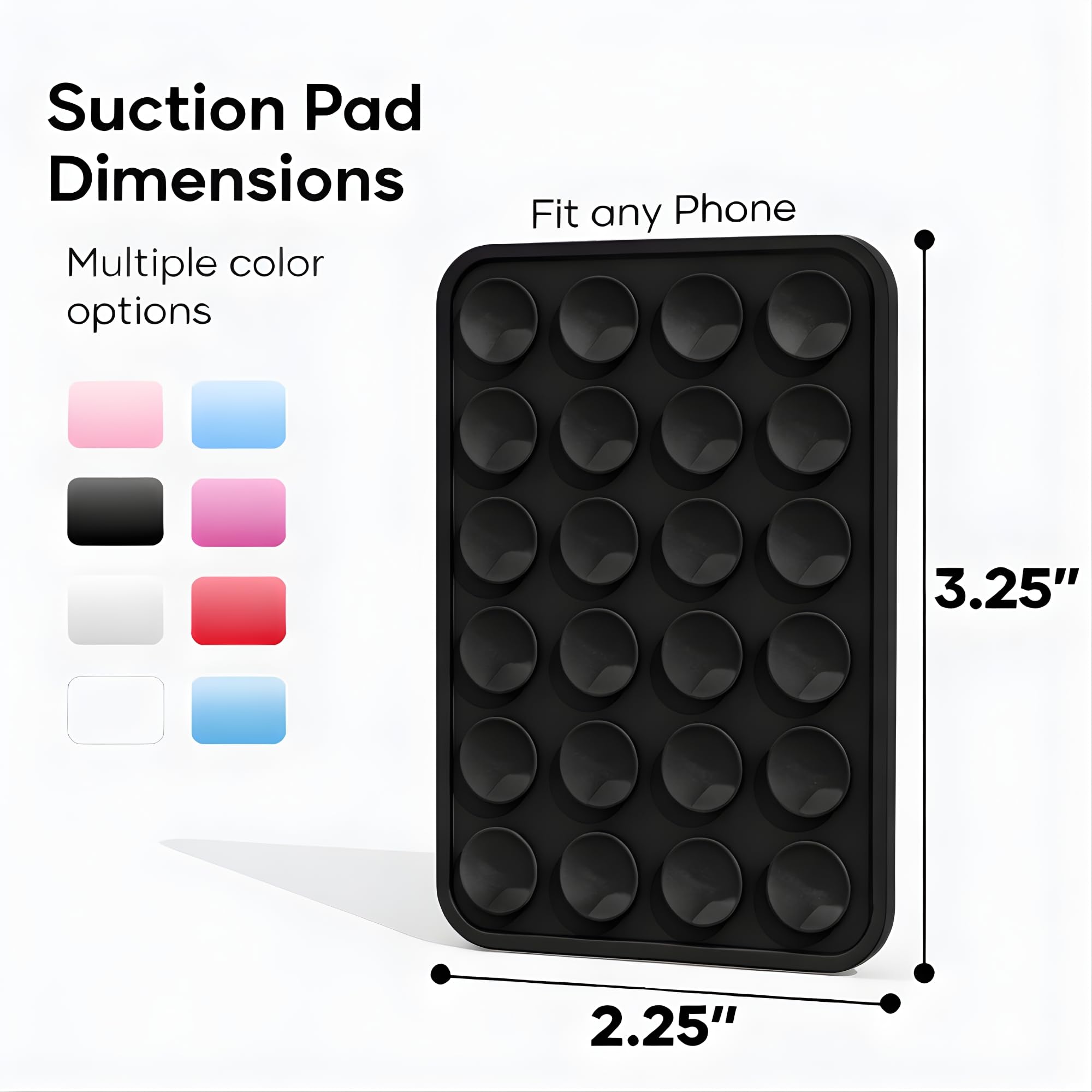 Sucky Funda de silicona con ventosa para teléfono, agarre antideslizante, soporte versátil manos libres, funda protectora duradera, agarre adhesivo para teléfono, ideal para coche, hogar y oficina,