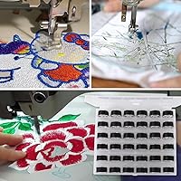 Vista 4 de 36 bobinas e hilos de coser con estuche de bobina, bobinas de plástico Sa156 con estuche para hermano, hermano, cantante, accesorios para máquinas