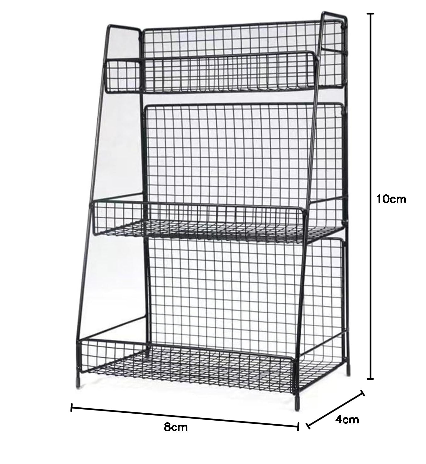 Organizery do pokoju rzemieślniczego i metalowy uchwyt na wstążkę, stojak na papier do pakowania prezentów, rolka i szpule, czarny, 3 warstwy, 40 x 18 x 15 cm