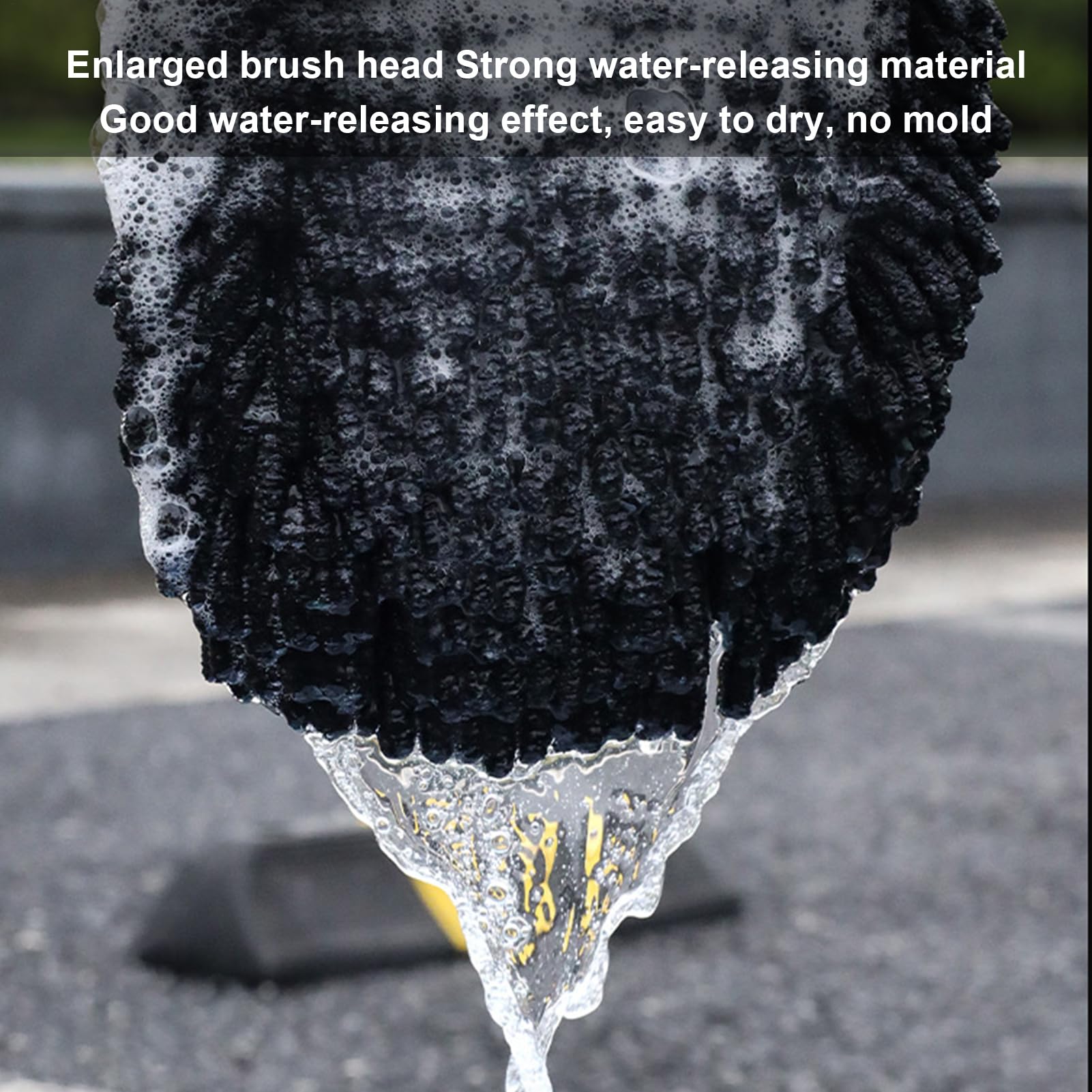 Mopa De Lavado De Coche con Mango Largo Cepillo de Limpieza para Coche | Mango Largo Extensible Sin Rayar para Lavado y Detallado de Suciedad en Vehículos