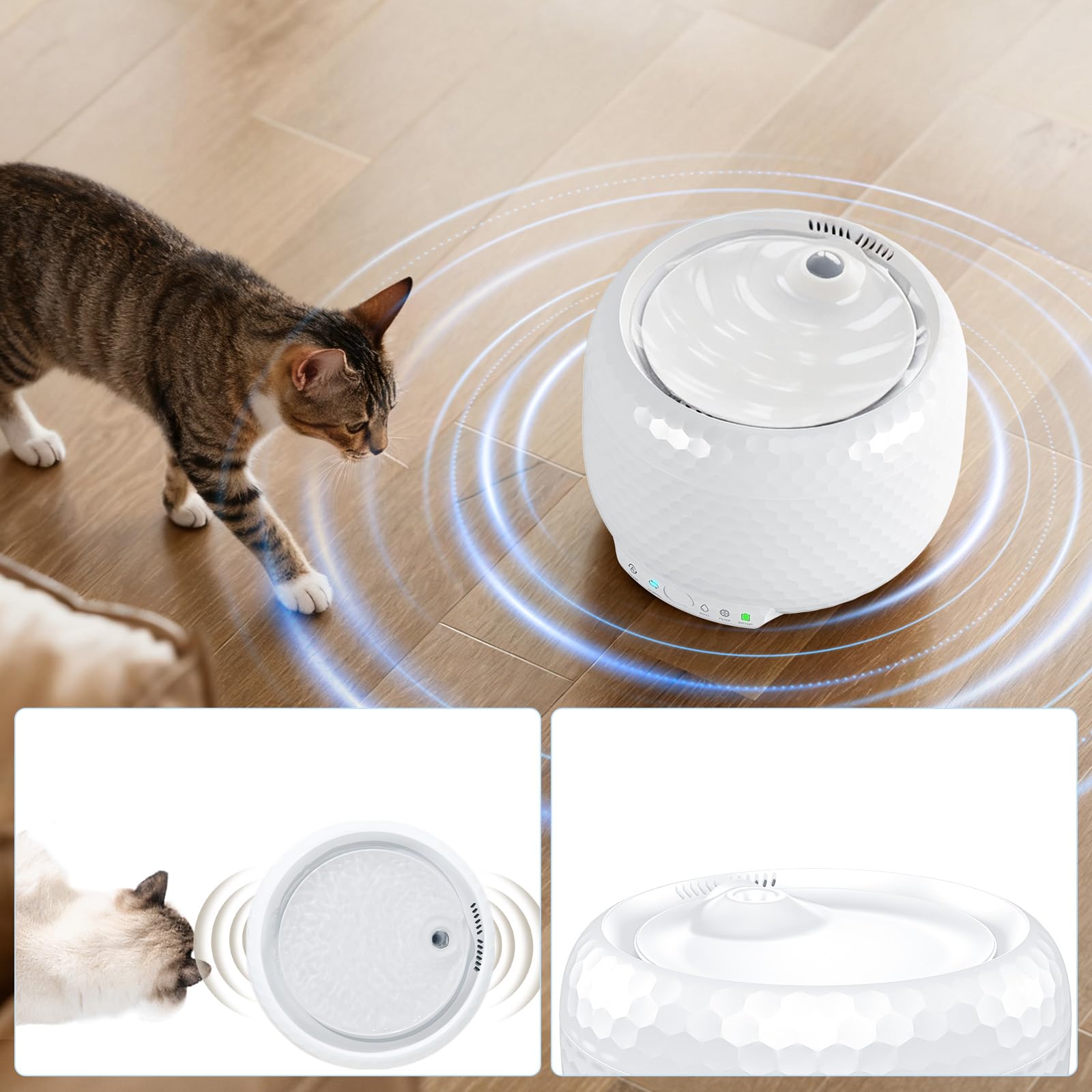 PW01 Distributore d’acqua ricaricabile Diamond - PetSuper PW01
