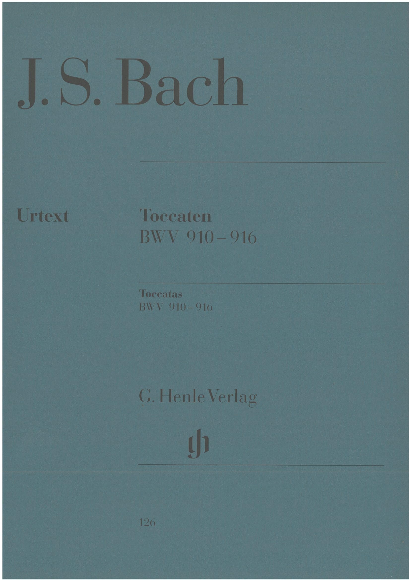 Toccatas BWV 910-916 - piano - (HN 126)