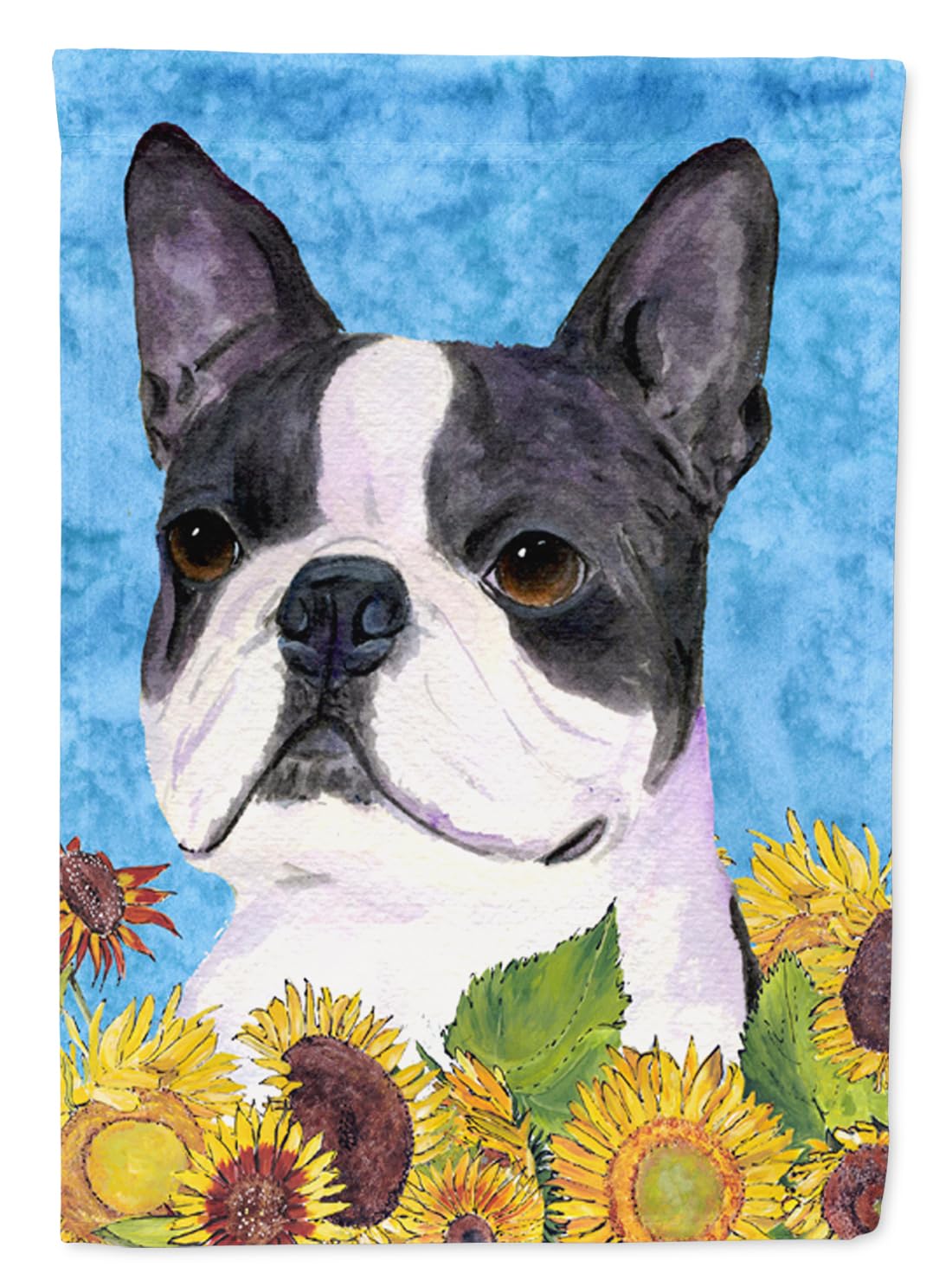 Drapeau Boston Terrier résistant aux UV petit format multicolore Caroline's Treasures