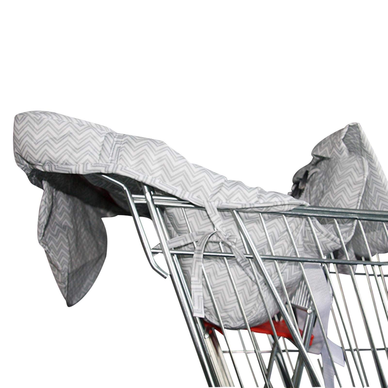 Baby Trolley Cover - Baby Portable Supermarket Shopping Cart Seat Cushion, Shopping Cart Seat Cover For Baby Toddler High Chair Cover Seat Pad Full Safety Harness Trolley Highchair Cover