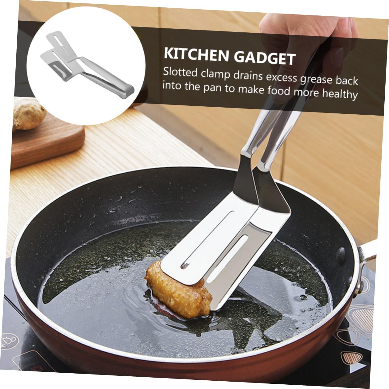 OUNONA 2Pcs Stainless Steel Kitchen Tongs Meat Mallet Premium Food Tenderizing Tool for Bbq and Cooking Easy Clean Design Essential Kitchen Supplies for Every Home