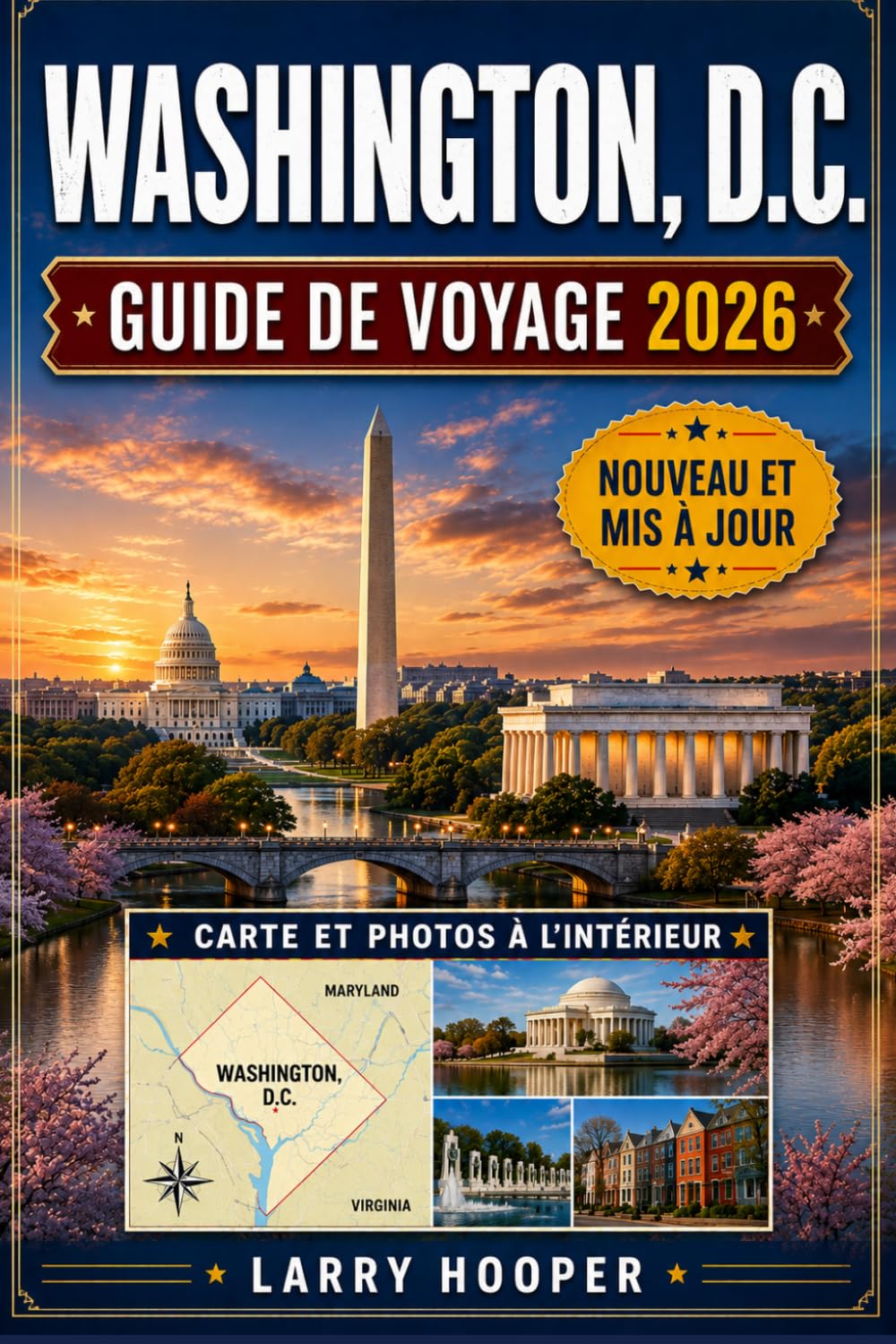 WASHINGTON, D.C. GUIDE DE VOYAGE 2026 (COULEURS PLEINES): Monuments, musées Smithsonian, trésors cachés, gastronomie locale, cerisiers en fleurs, ... itinéraires faciles pour tous les visiteurs