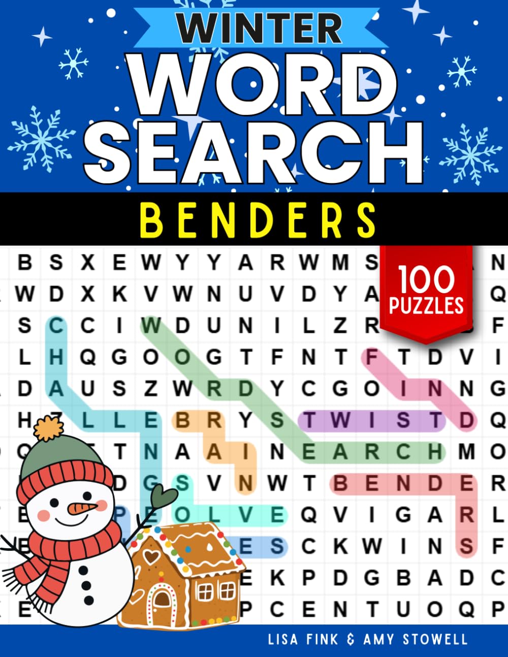 Winter Word Benders Word Search Puzzles, 100 Word Find Games, Word Seek Puzzle Book with a Fun Twist: For Kids, Teens, Adults and Senior Citizens Ages 8-100 (Word Search Word Benders Puzzle Book)