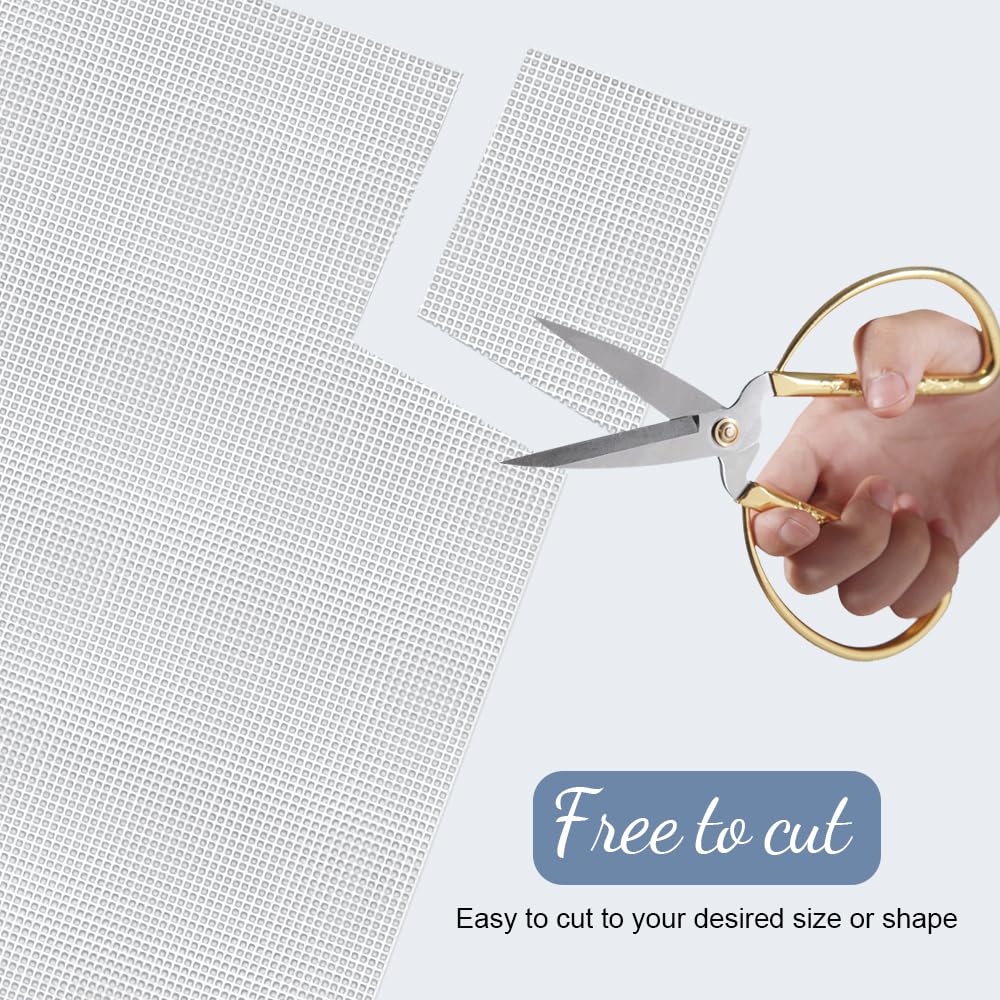 Lot De 6 Feuilles De Toile En Plastique, Filets à œillets Pour Broderie