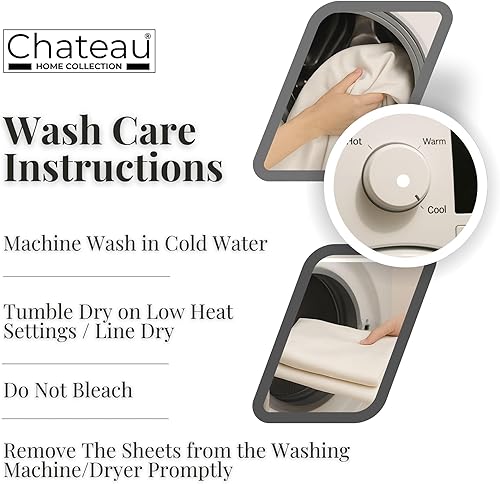 Miniatura 6 de Juego de sábanas 100% algodón para cama tamaño King, juego de sábanas certificado de 400 TC con bolsillo profundo, juego de sábanas y fundas de